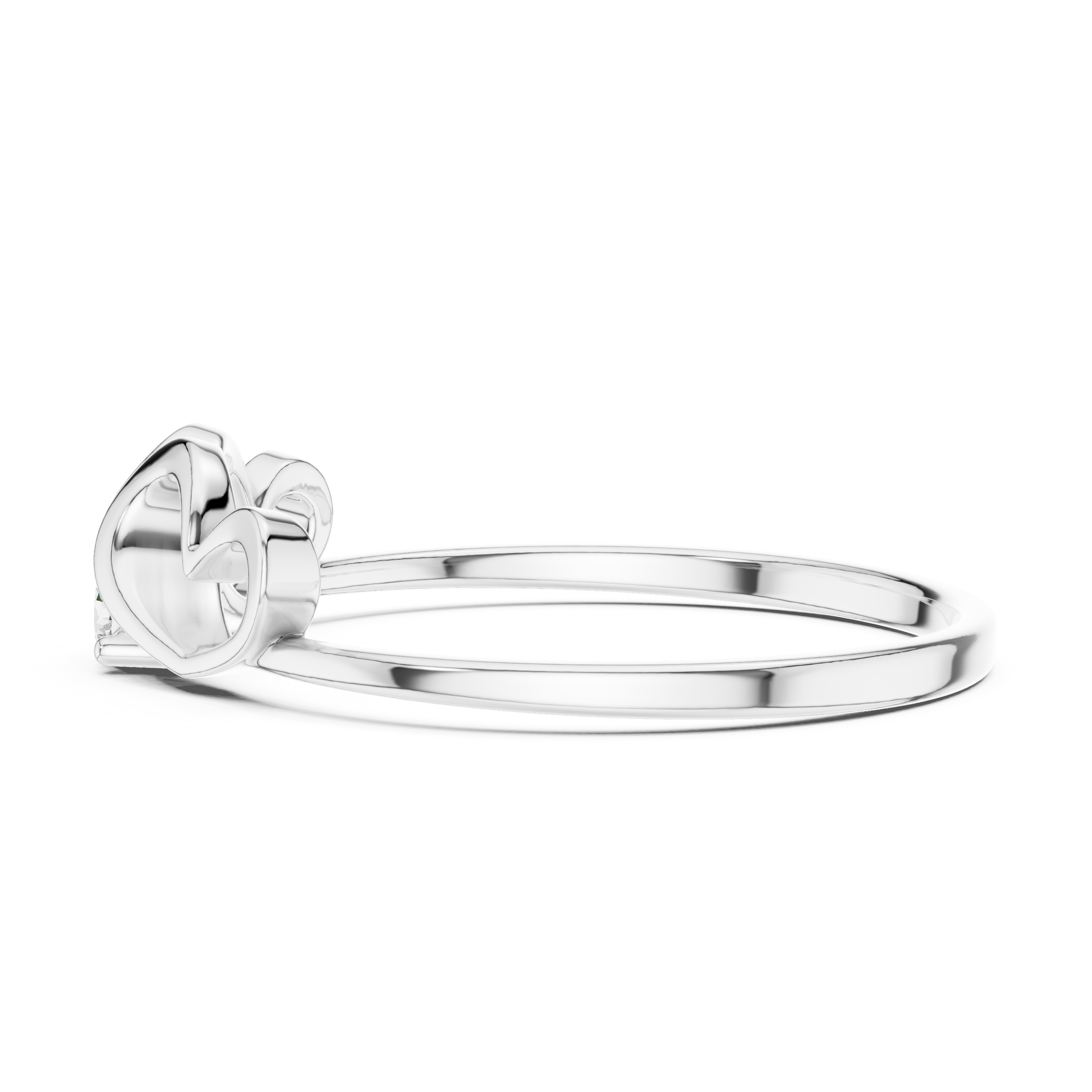 Decorative gemstone toe ring with colorful shine.