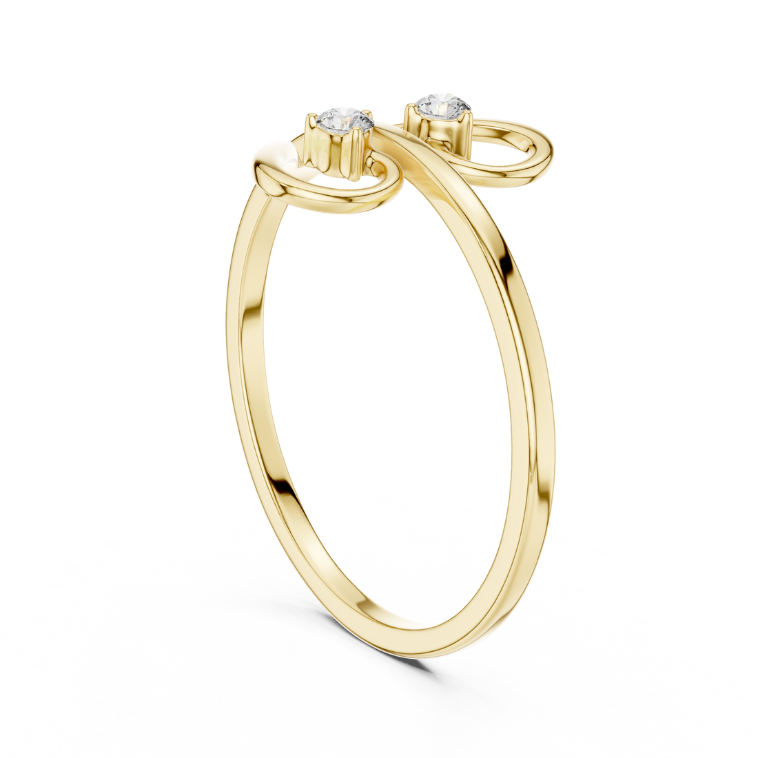 Vintage engraved gold ring with decorative pattern.