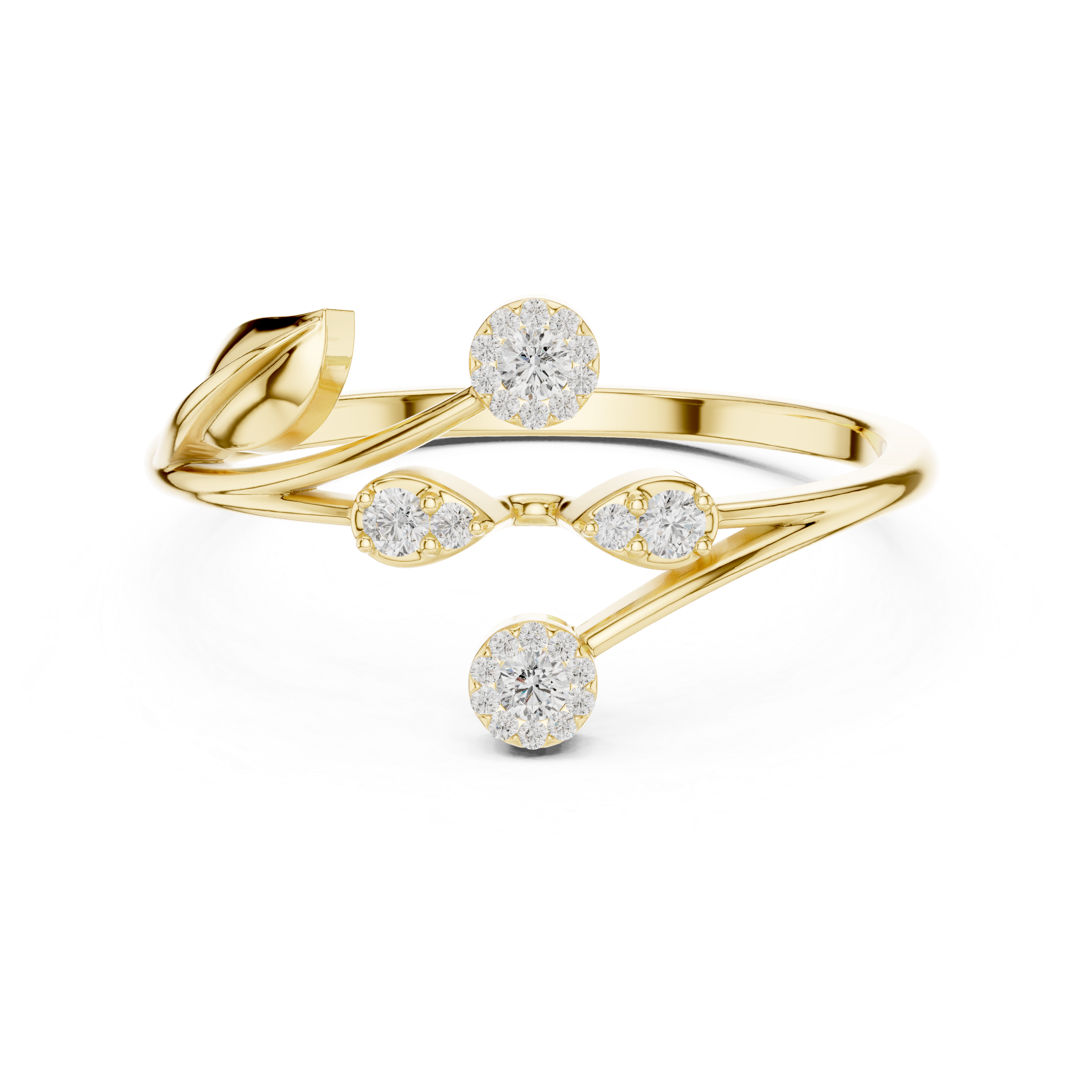 Slim cuff bracelet with minimal finish.