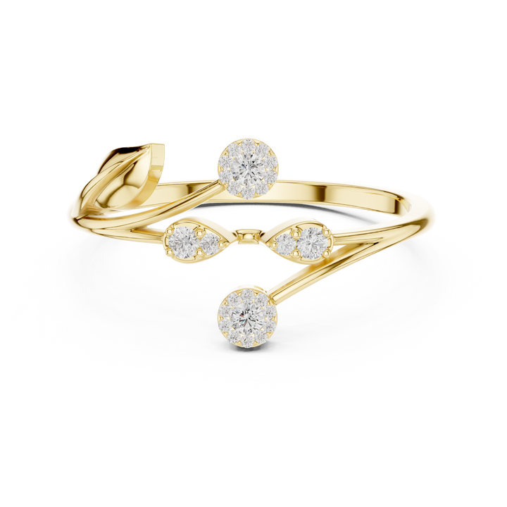 Slim cuff bracelet with minimal finish.