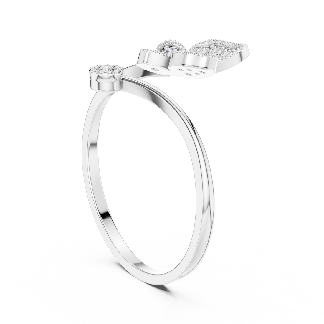 Thin diamond bracelet with elegant glow.