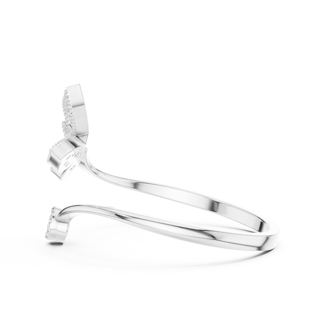 Vintage engraved bracelet with ornate detail.