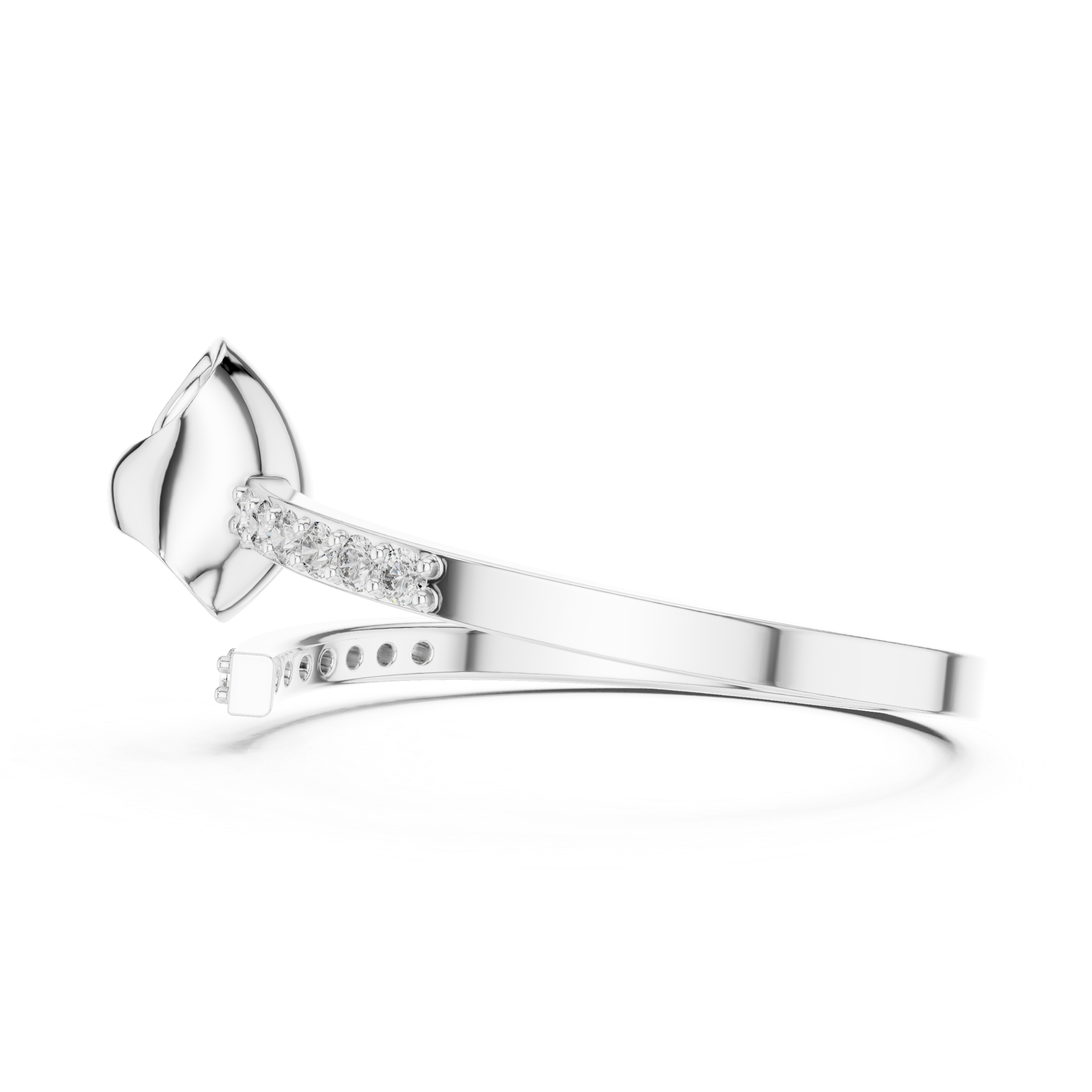 Classic gold nose hoop with slim band.