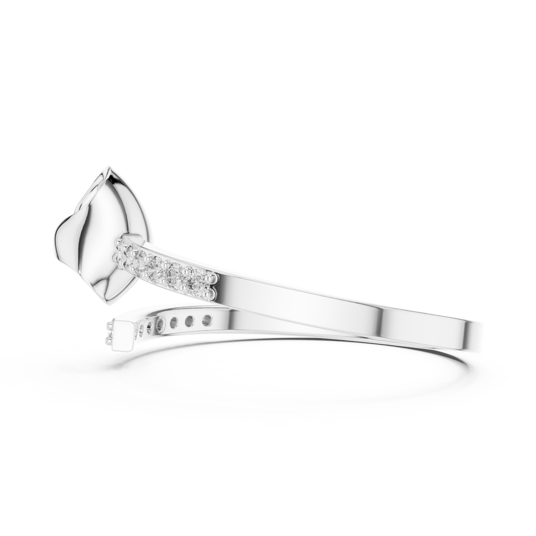 Classic gold nose hoop with slim band.