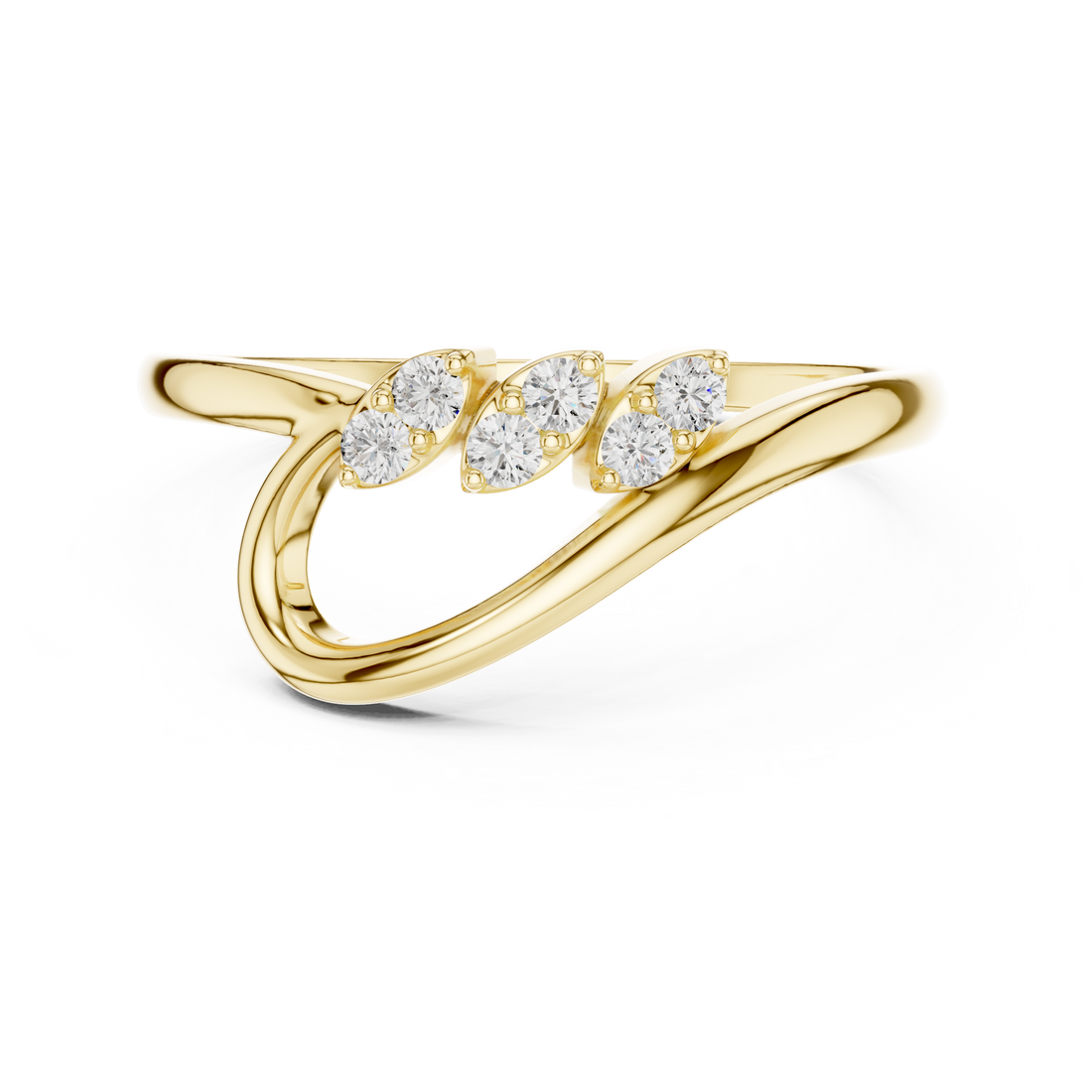 Diamond brooch with brilliant sparkle.