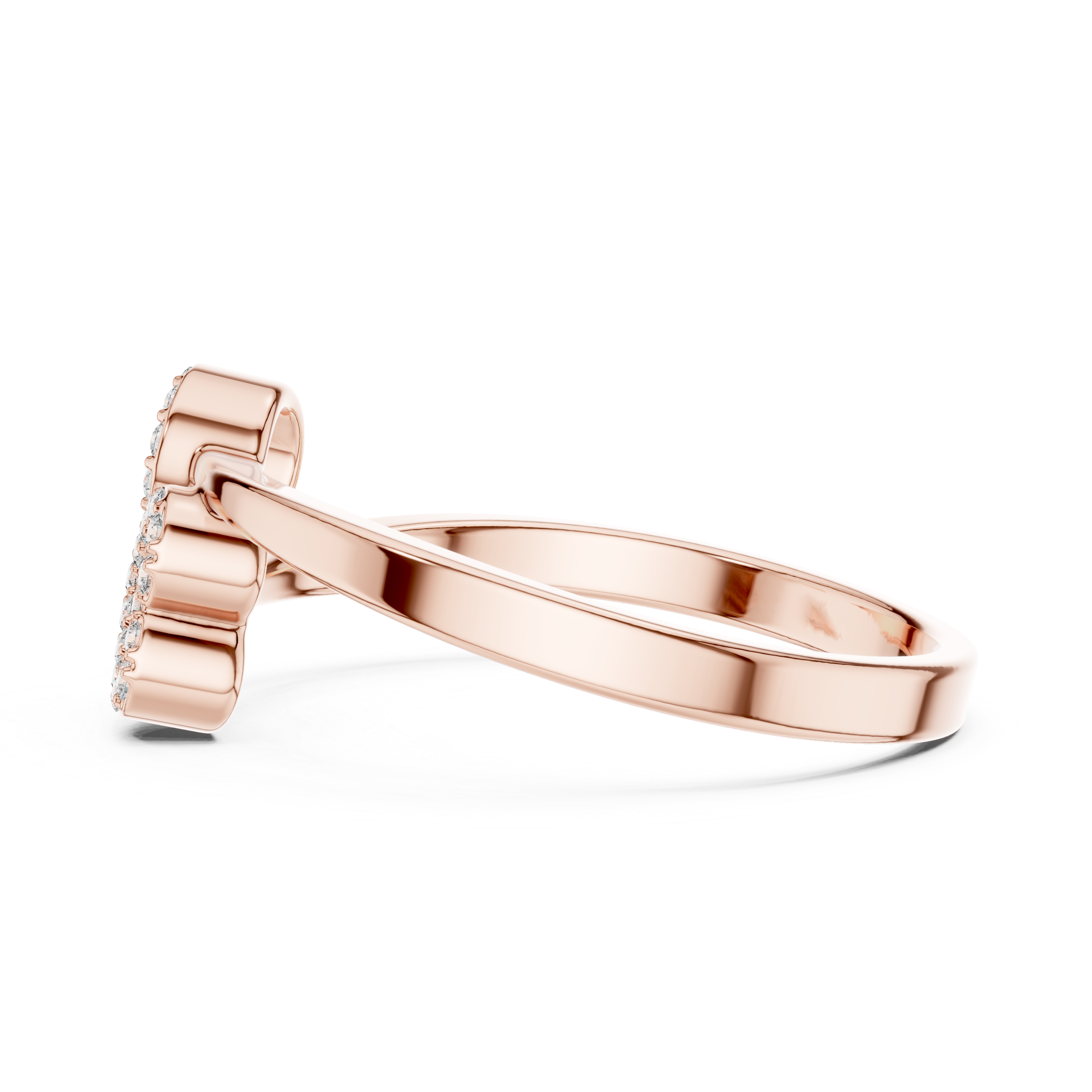 Modern open ring with adjustable ends.
