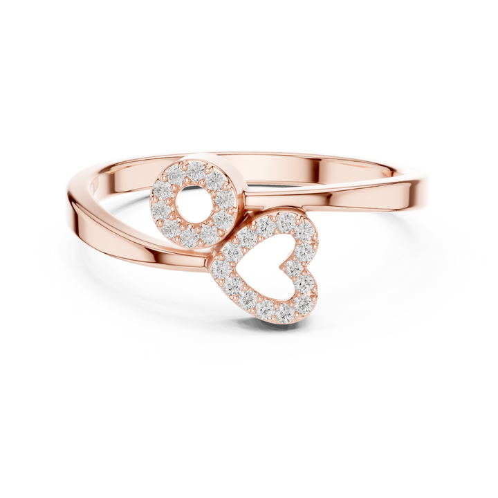 Halo cocktail ring with diamond border.