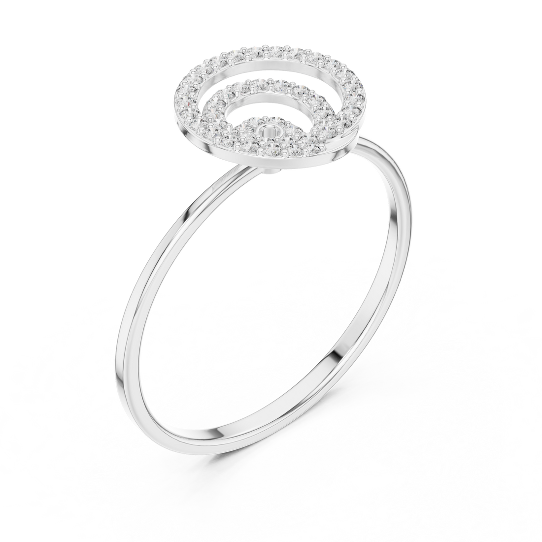 Stackable ring set with slim polished bands.