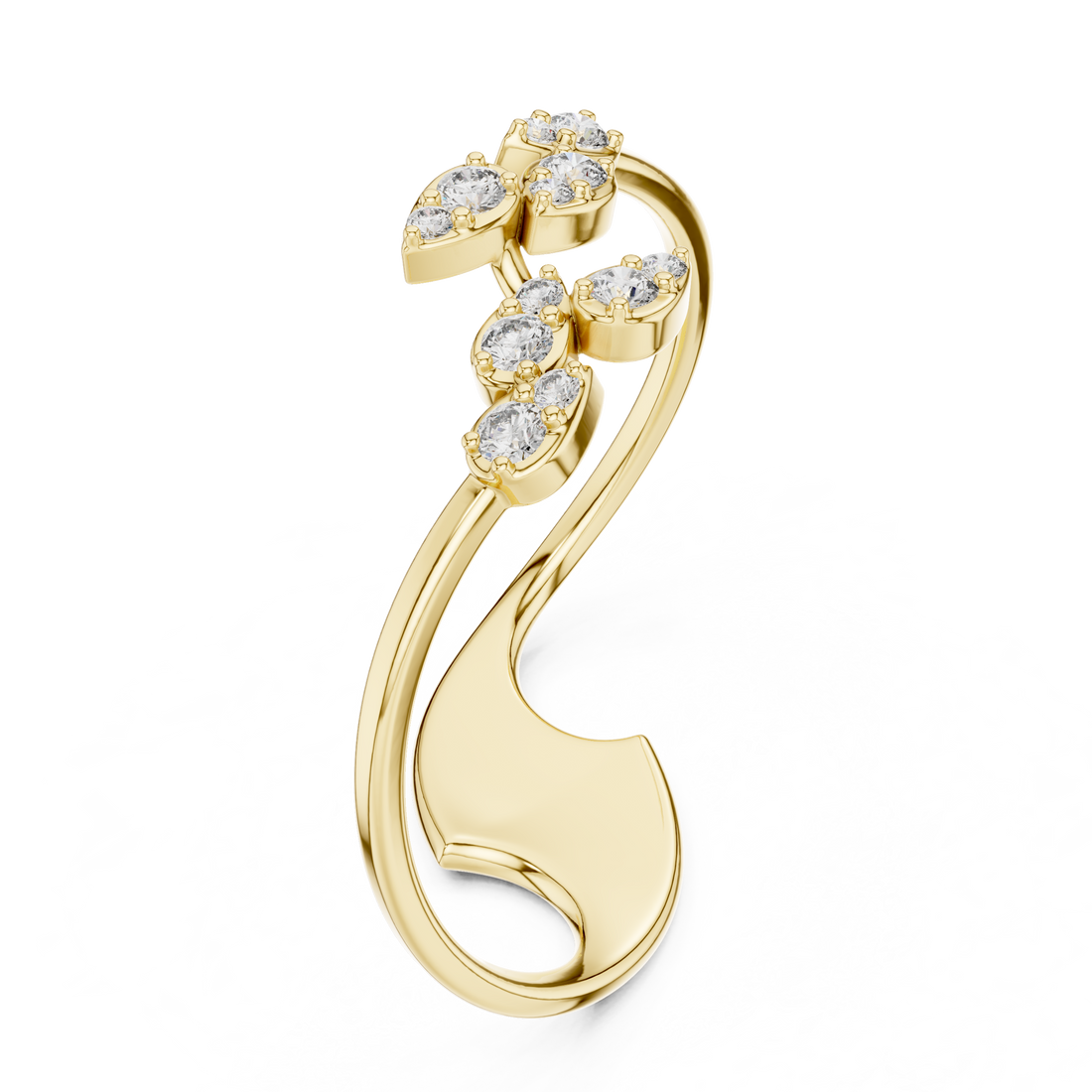 Thin minimalist necklace with sleek finish.