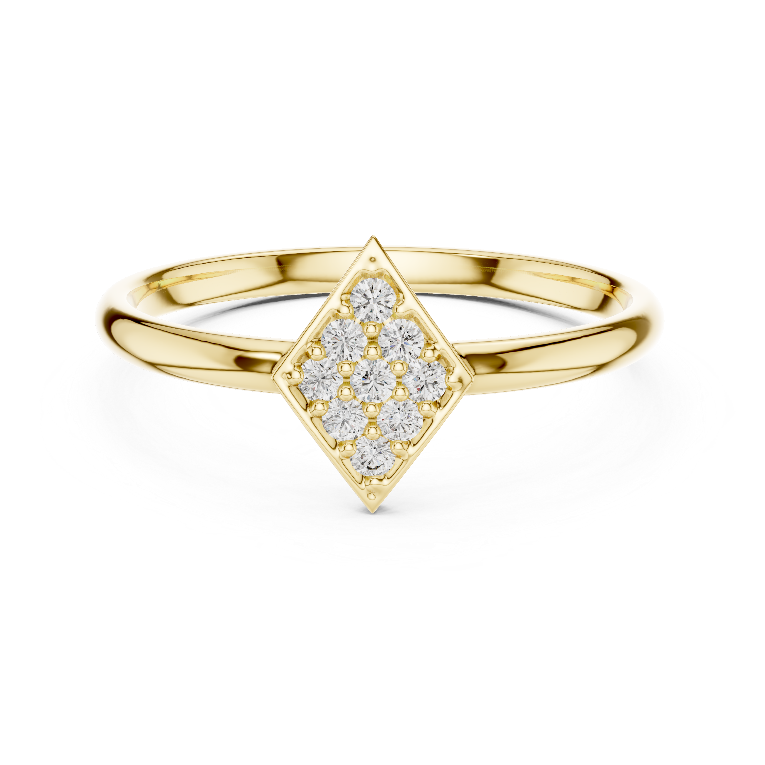 Oval engagement ring with polished band.
