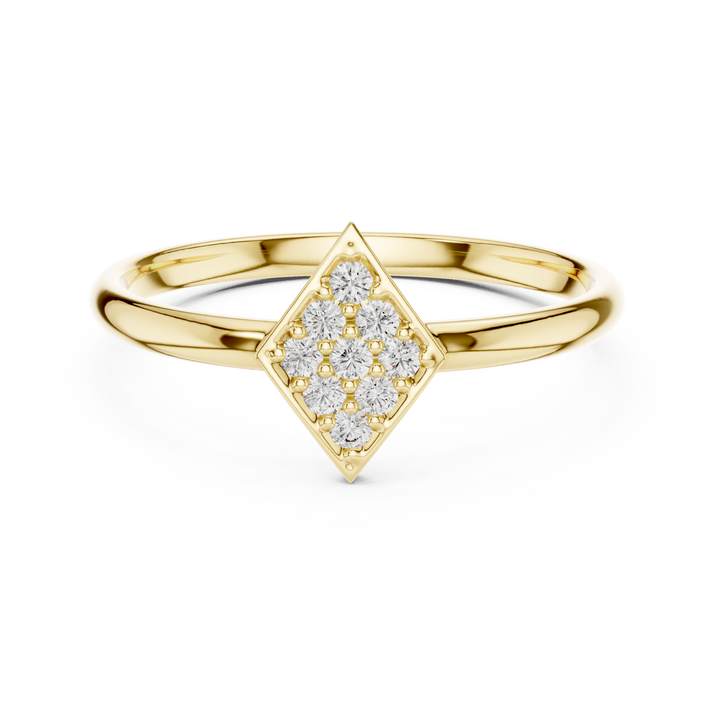 Oval engagement ring with polished band.