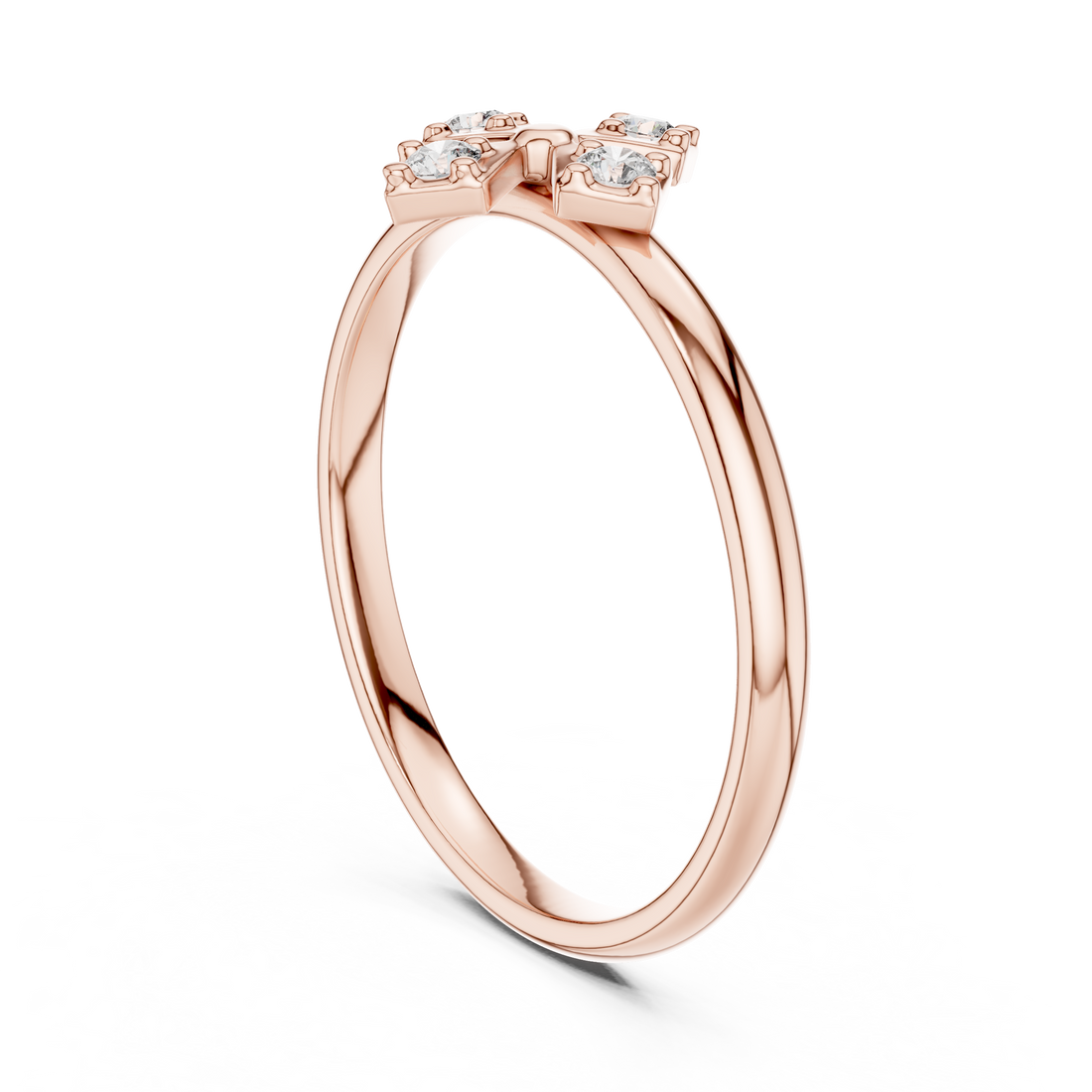 Vintage halo ring with decorative edges.