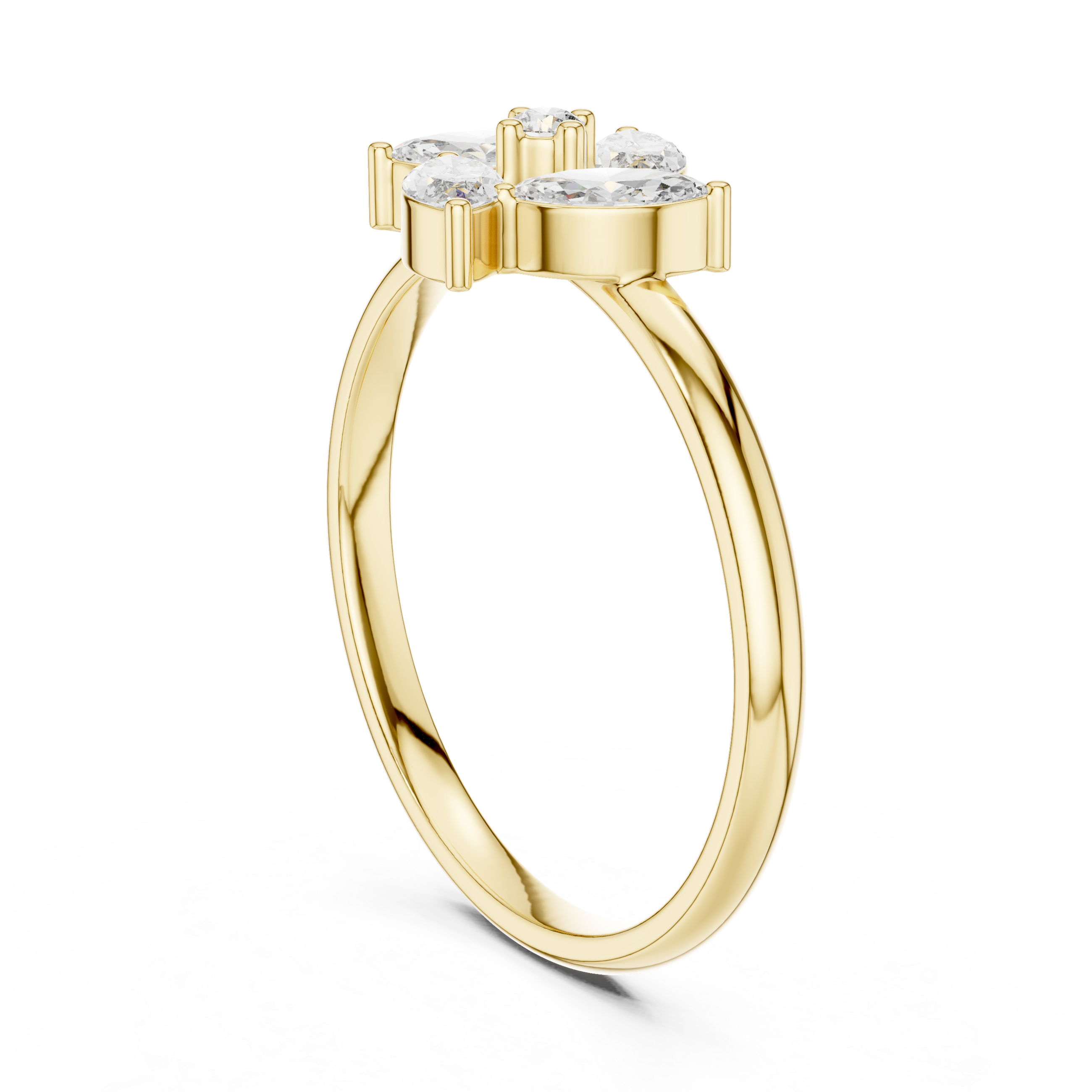 Slim cuff bracelet with smooth finish.