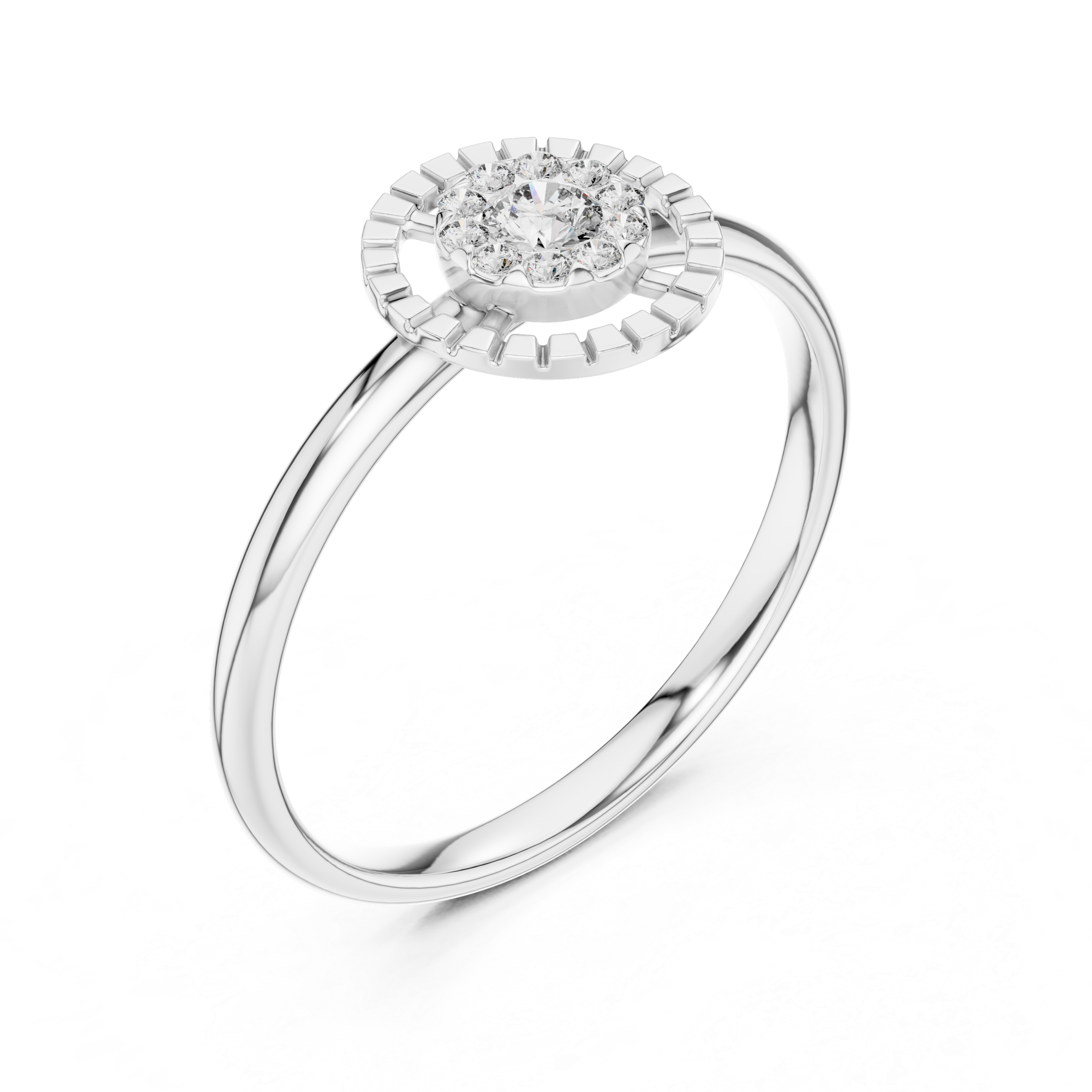 Modern pearl ring with sleek polished band.