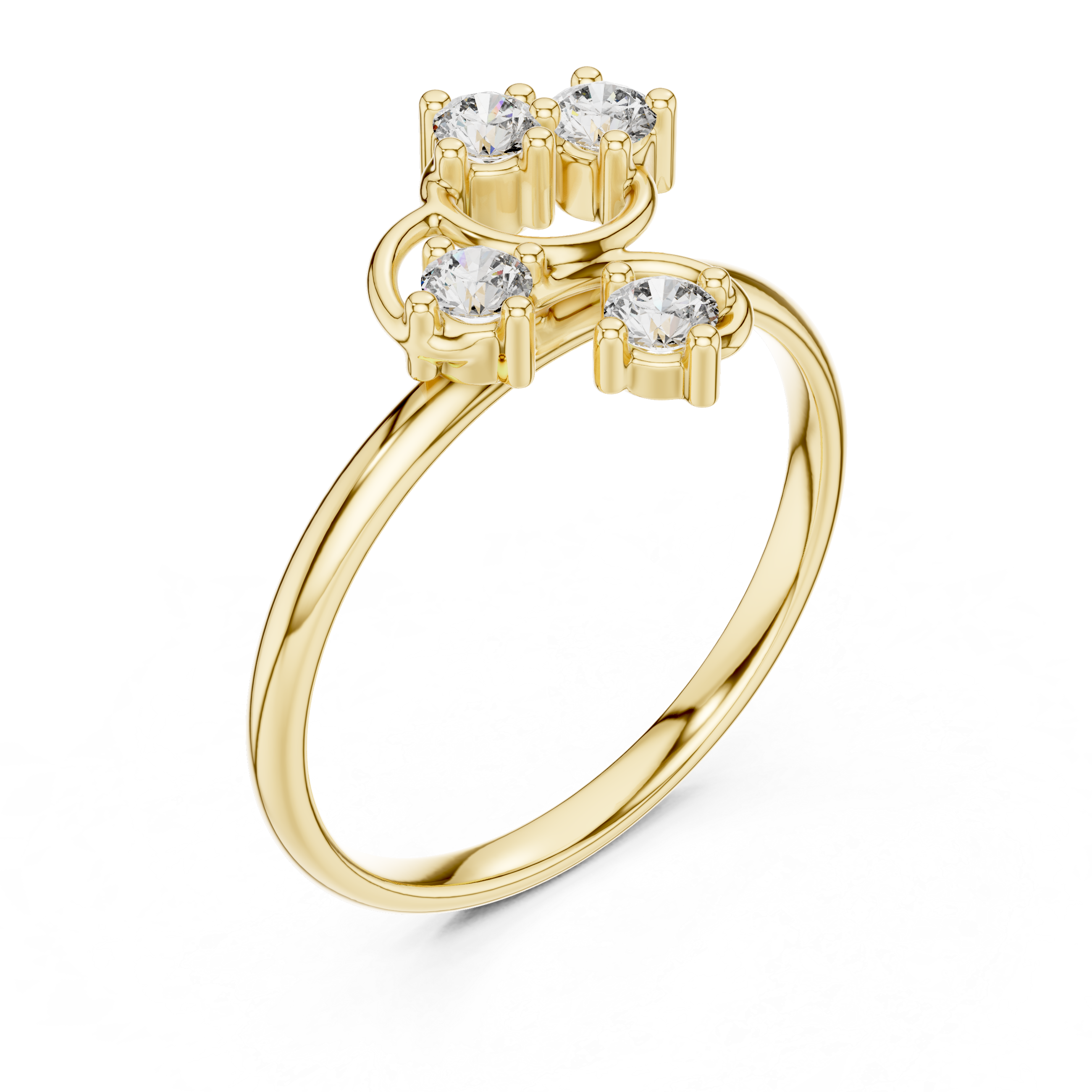 Diamond hoop earrings with polished brilliance.