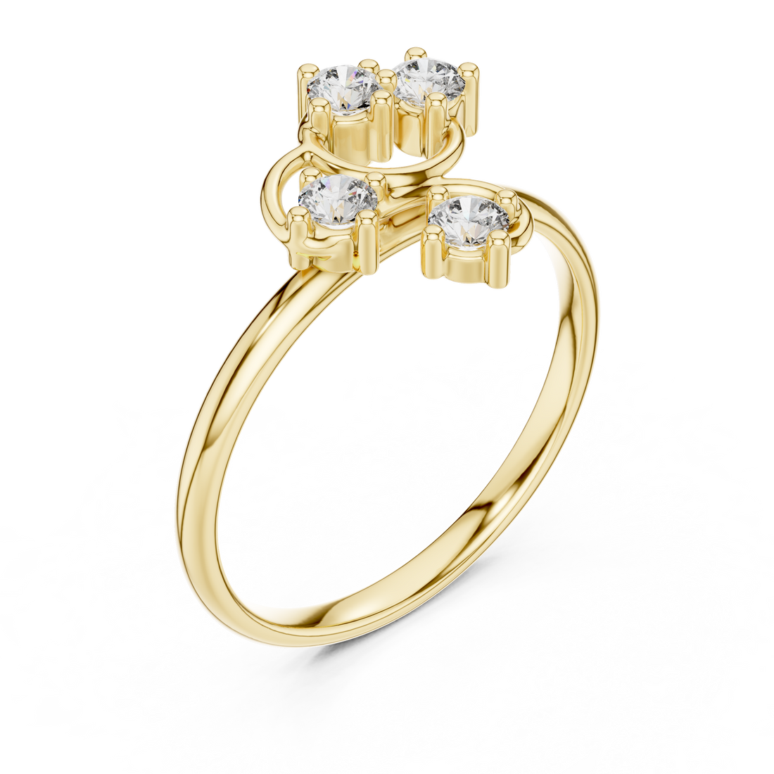 Diamond hoop earrings with polished brilliance.