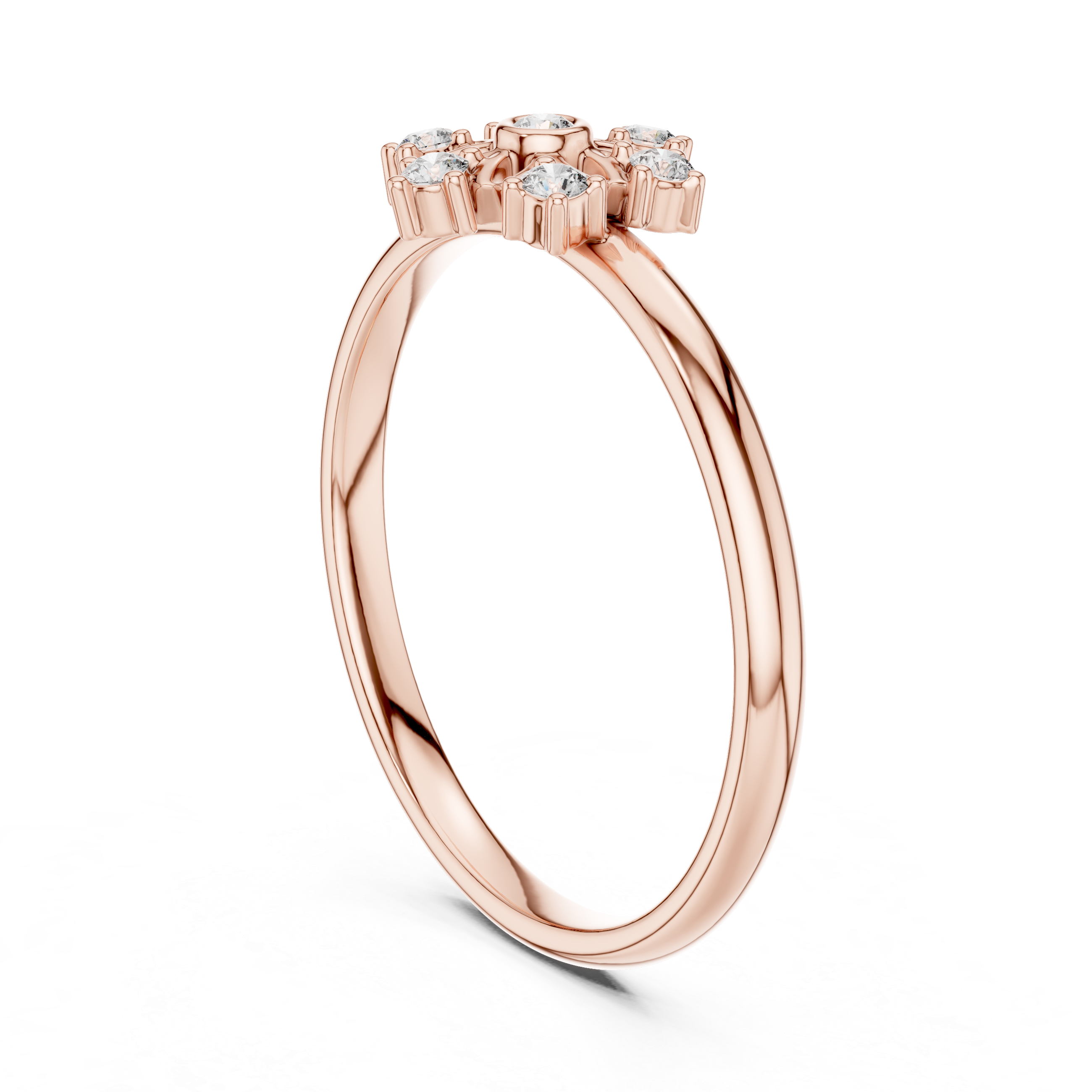 Elegant oval halo diamond ring with polished gold band.