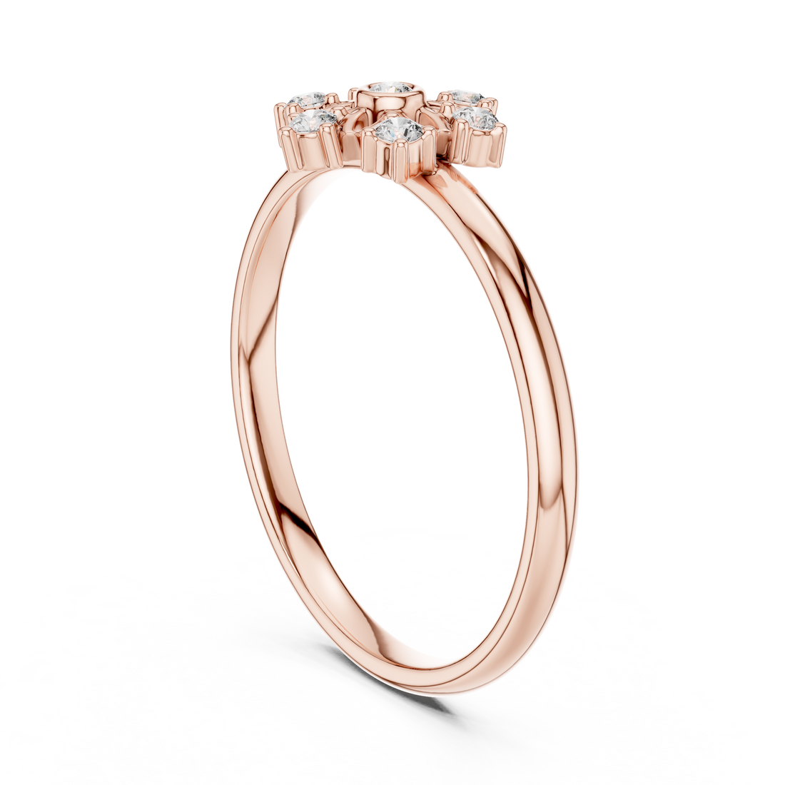Elegant oval halo diamond ring with polished gold band.