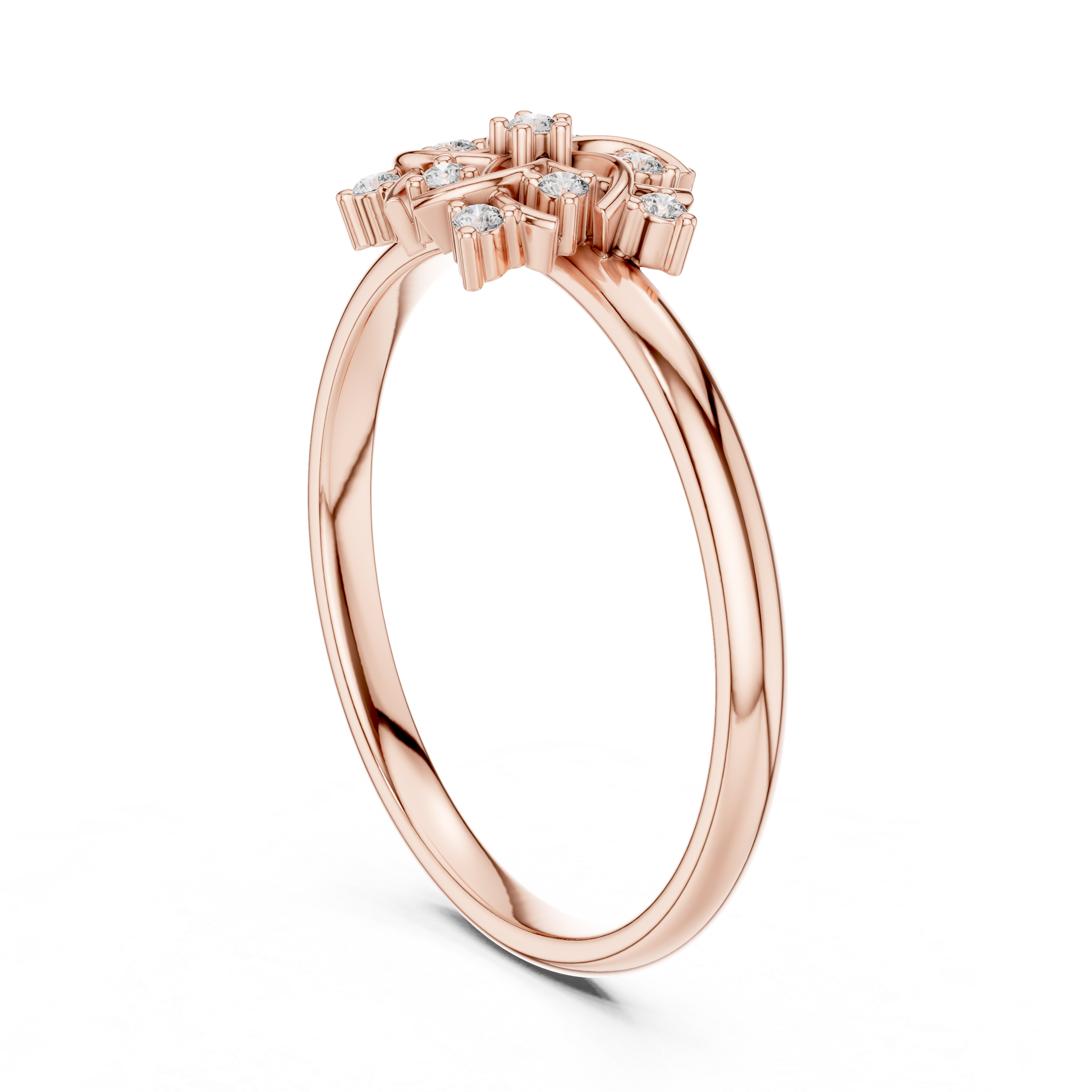 Smooth toe ring with polished metal finish.