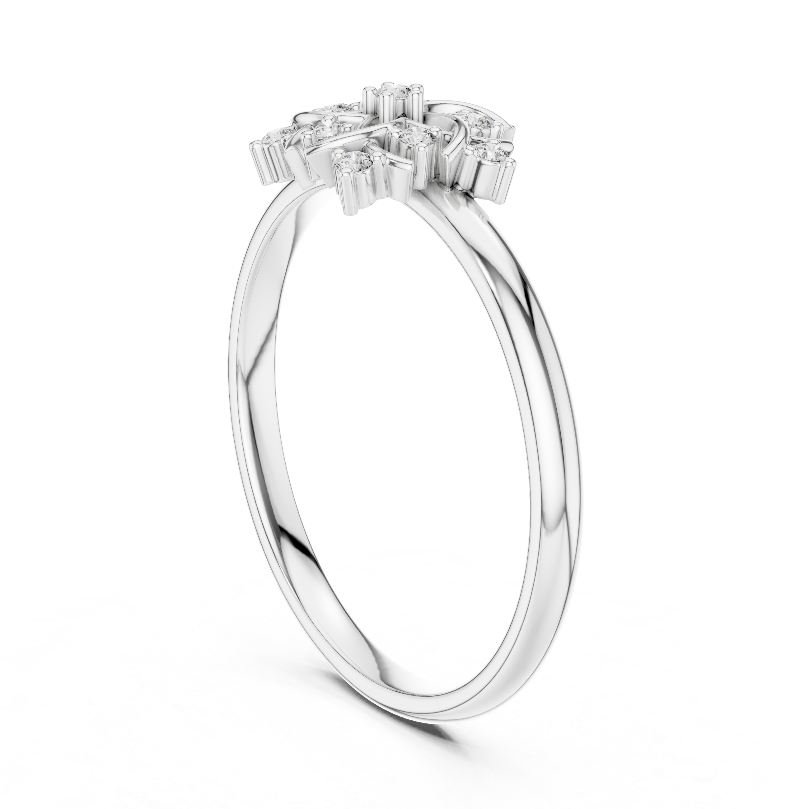 Decorative gemstone toe ring with bright sparkle.