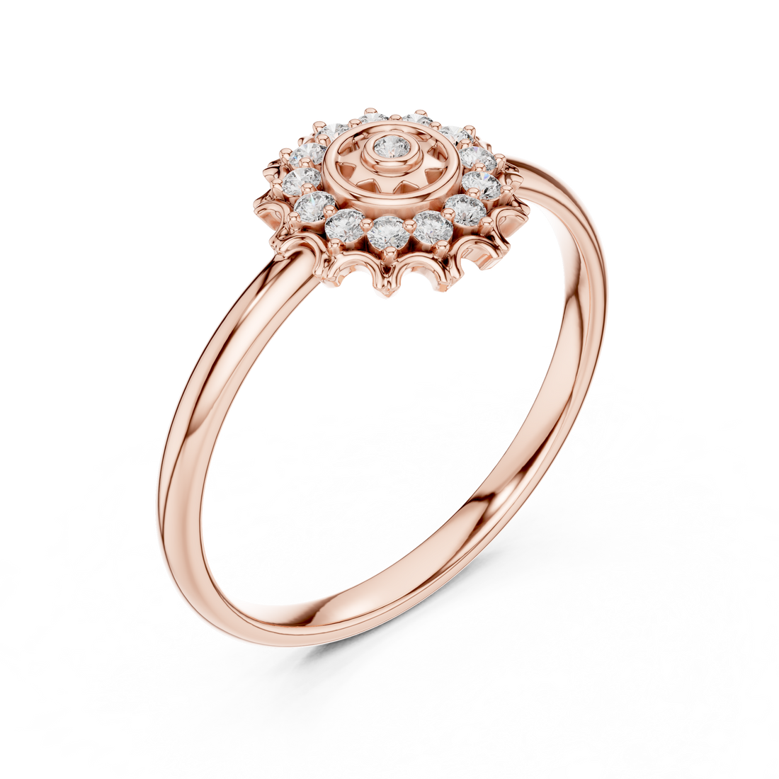 Men's gemstone ring with oval centerpiece.
