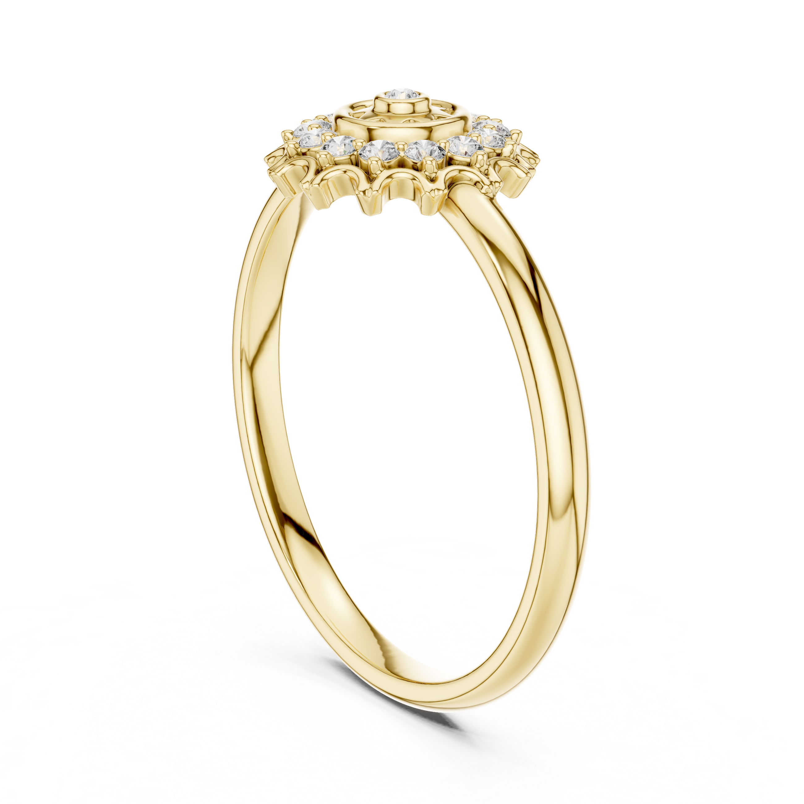 Adjustable baby ring with rounded smooth edges.