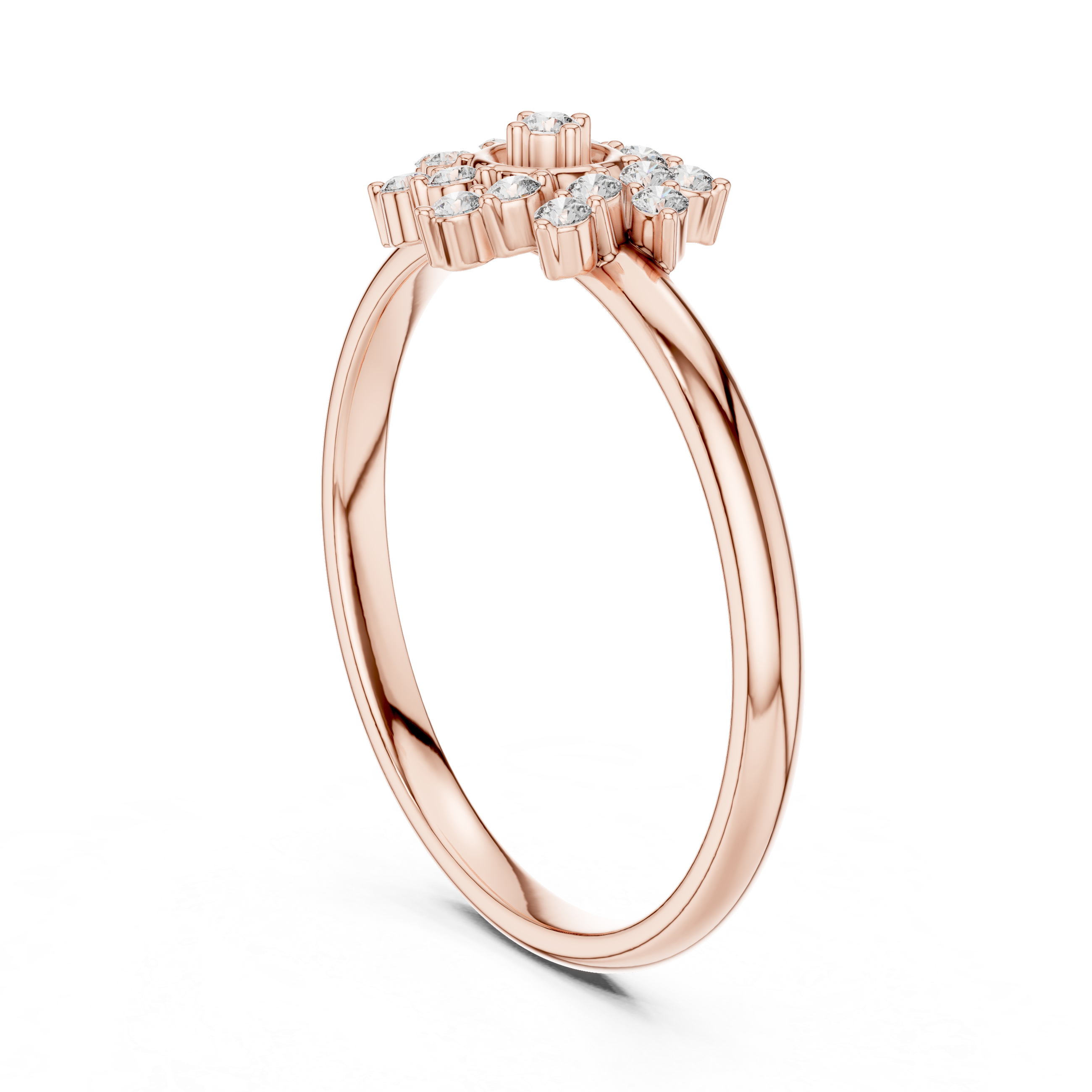 Open band ring with adjustable modern style.