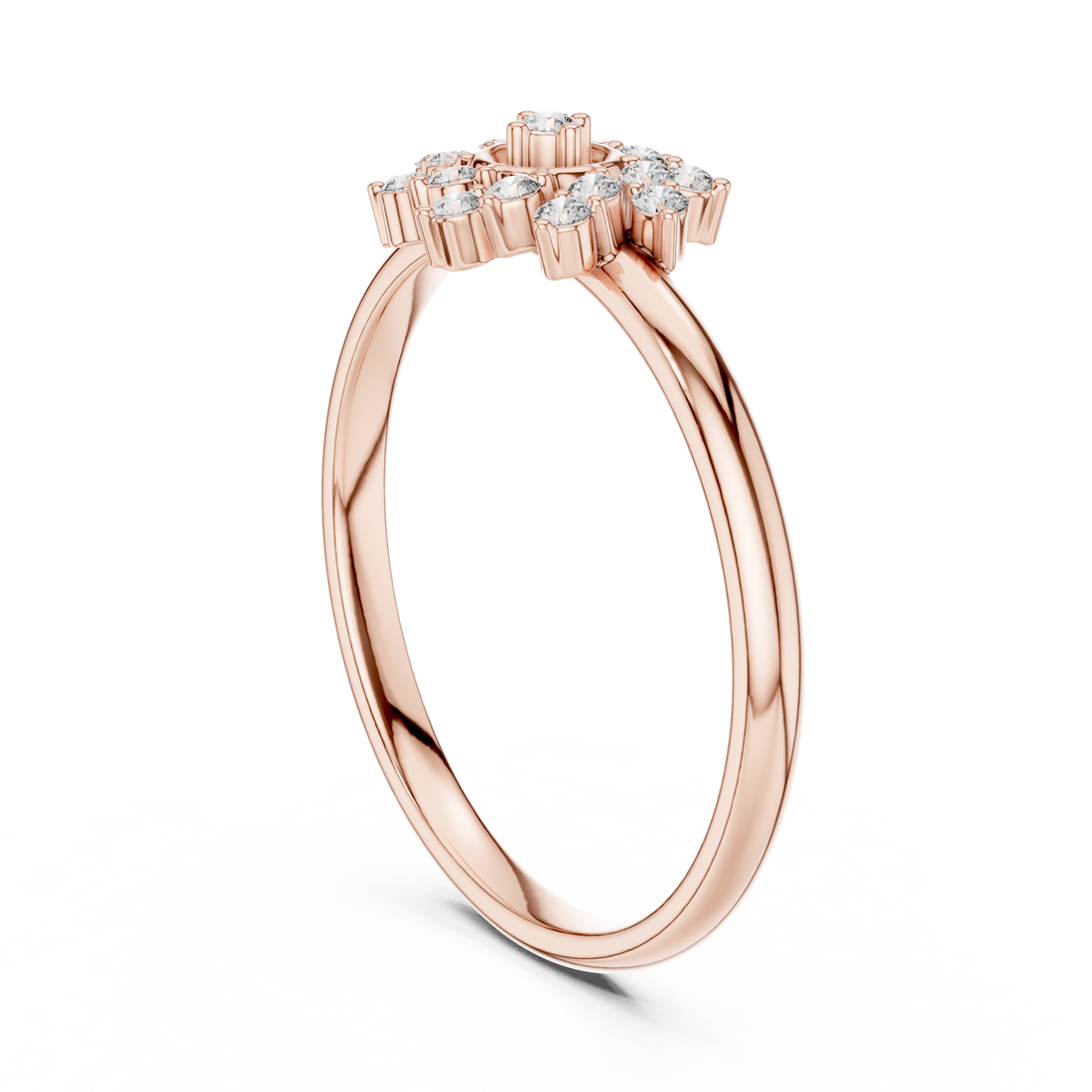 Open band ring with adjustable modern style.