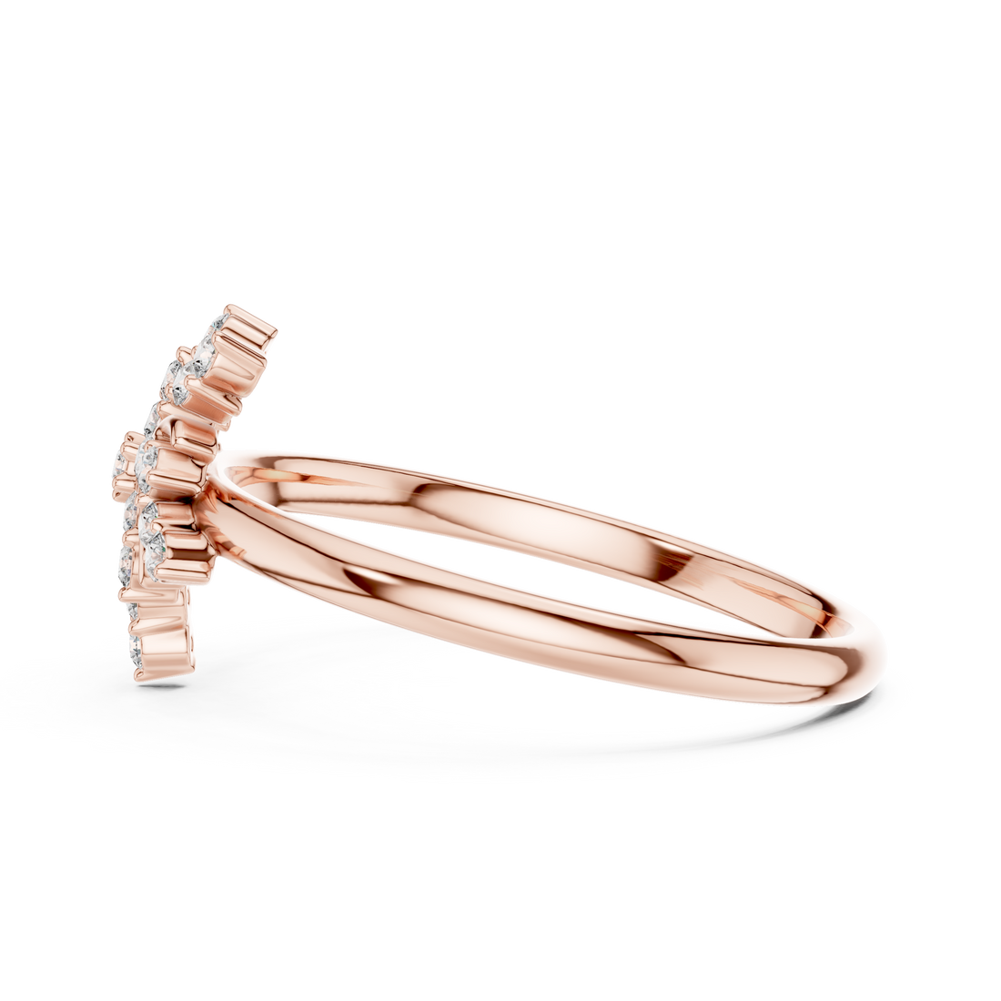Stackable ring set with slim polished bands.