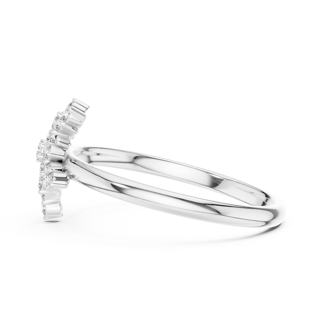 Promise ring with minimal modern design.