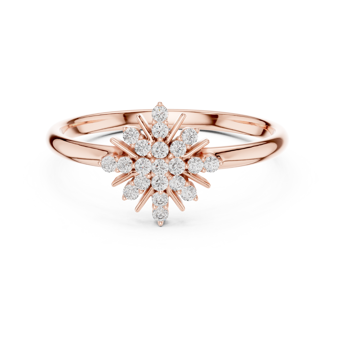 Classic diamond stud earrings with bright sparkle.