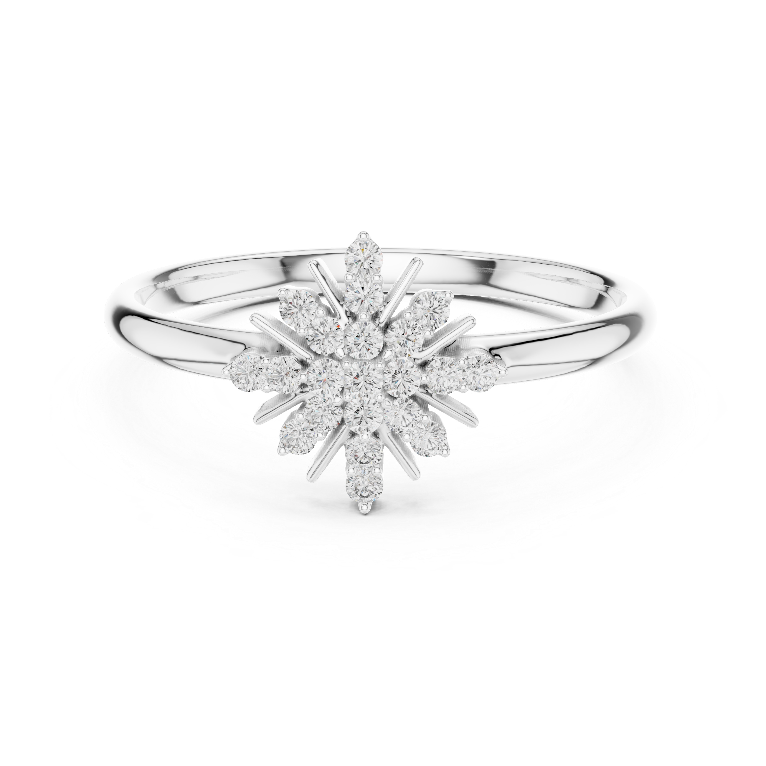 Diamond bangle with shimmering pavé stones.