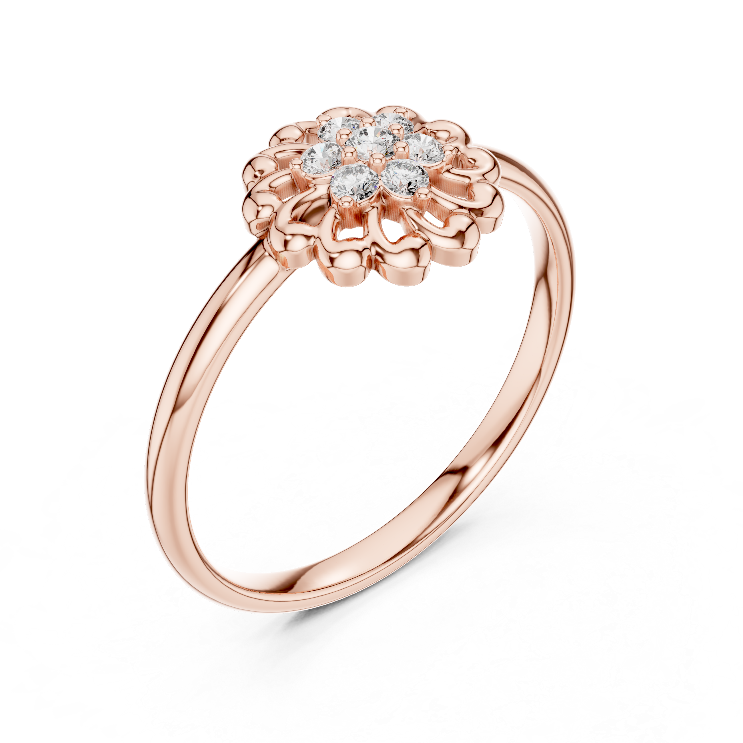 Multi-band ring with stacked design style.
