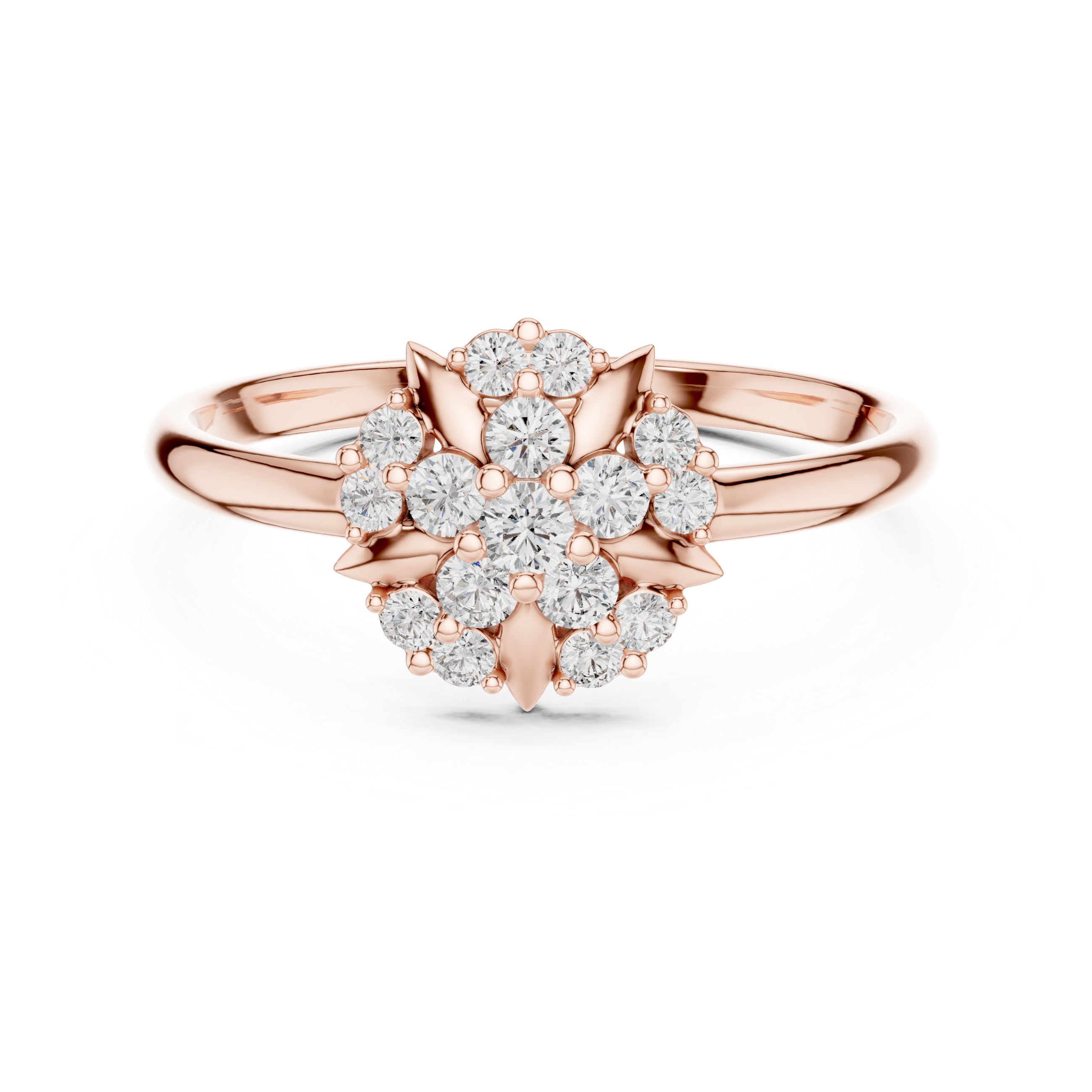 Diamond layered necklace with luxurious shine.