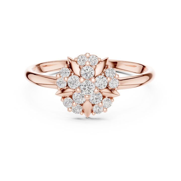 Diamond layered necklace with luxurious shine.