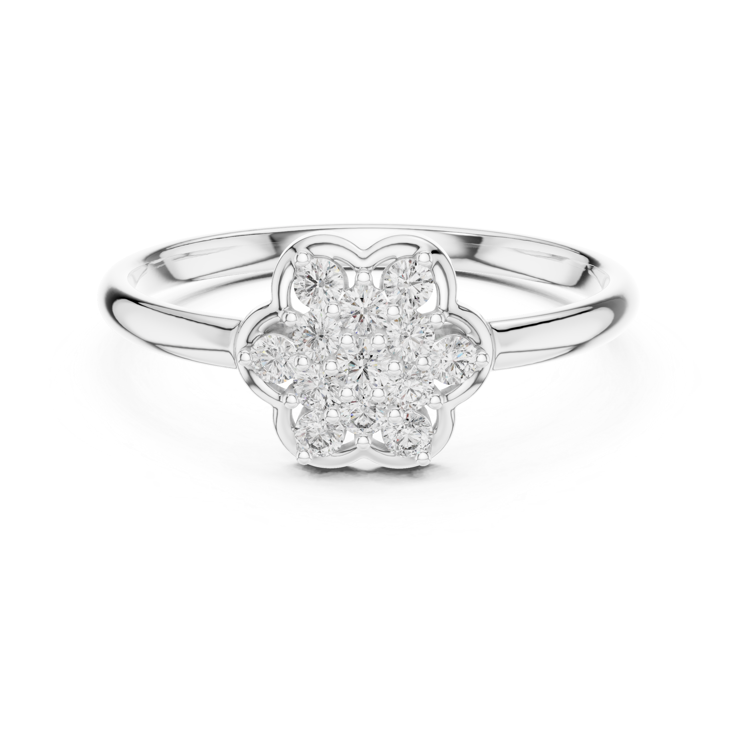 Sophisticated CZ diamond solitaire ring designed in gold plating with a polished band and elegant finish.
