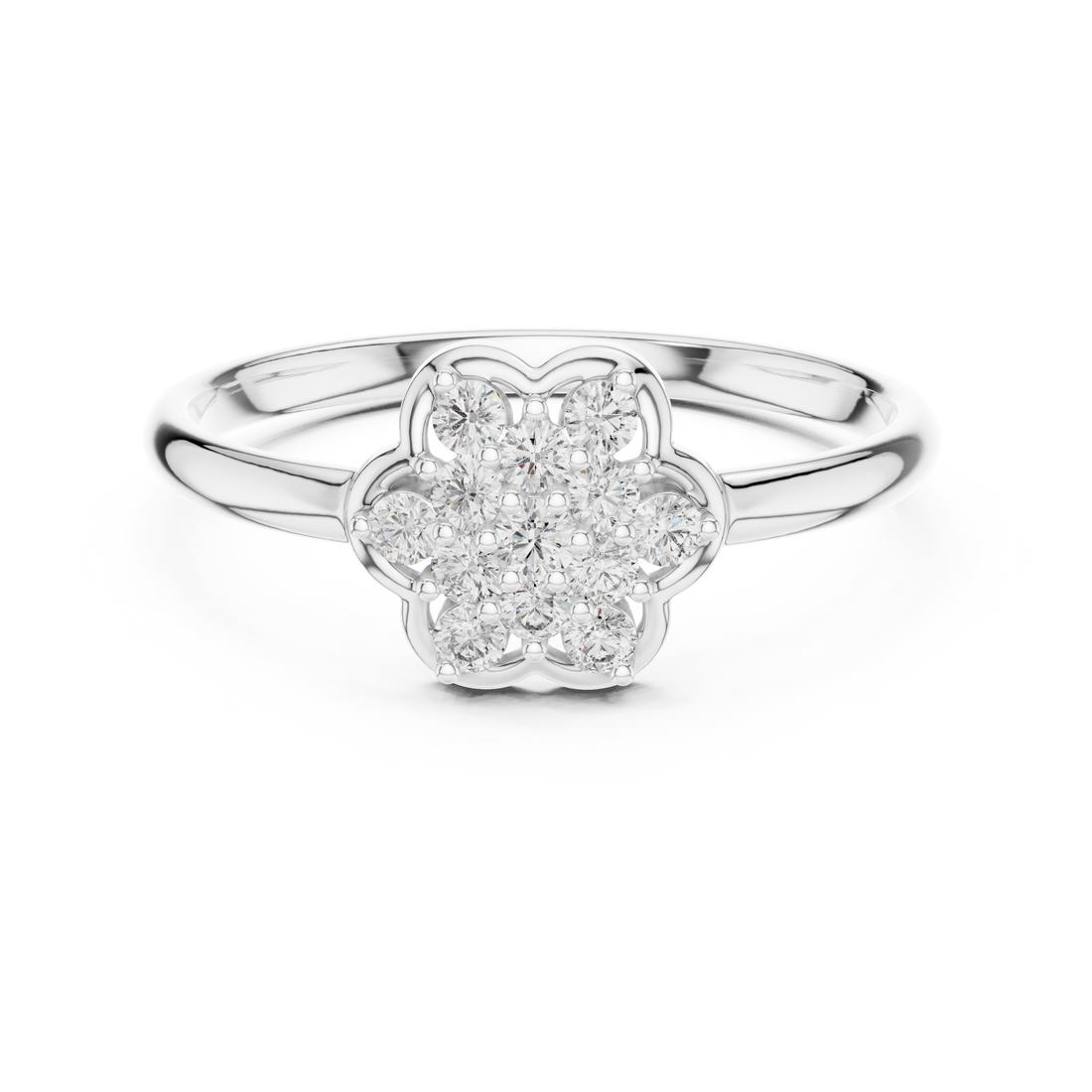 Sophisticated CZ diamond solitaire ring designed in gold plating with a polished band and elegant finish.