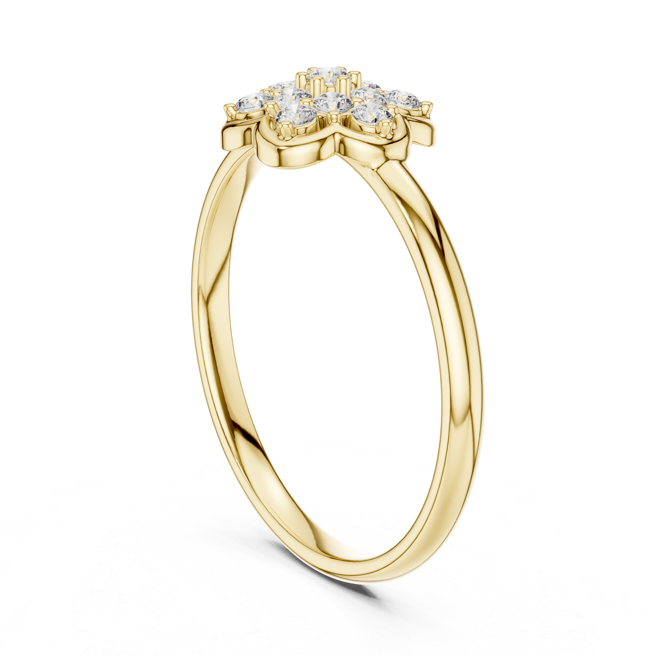 Elegant halo-style CZ diamond engagement ring crafted in rose gold tone with brilliant surrounding stones.