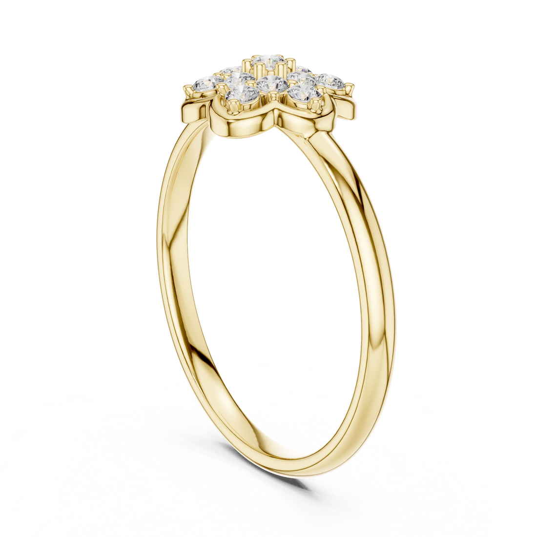 Elegant halo-style CZ diamond engagement ring crafted in rose gold tone with brilliant surrounding stones.