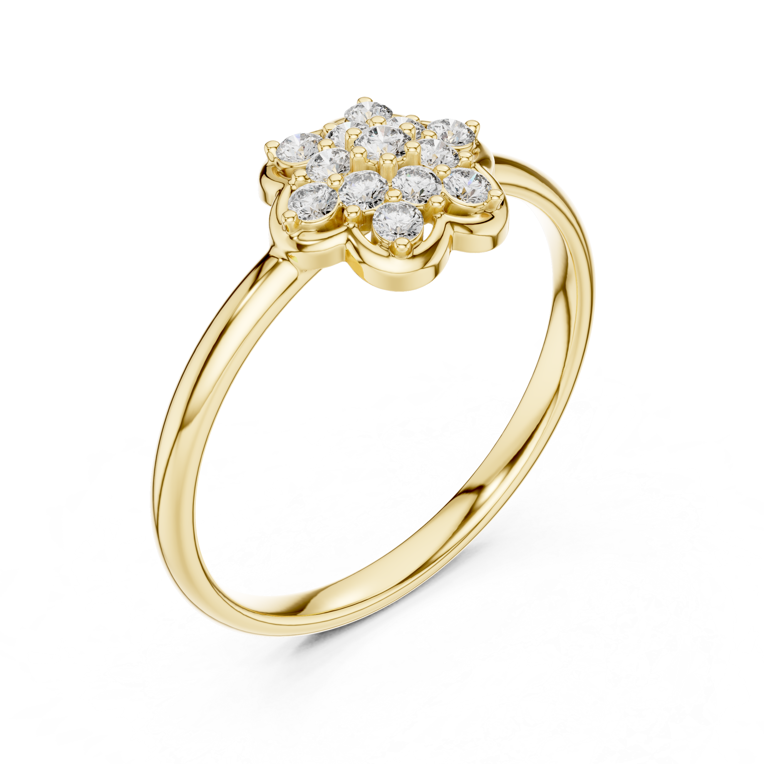 Classic princess-cut CZ diamond ring designed in white gold plating for timeless everyday elegance.