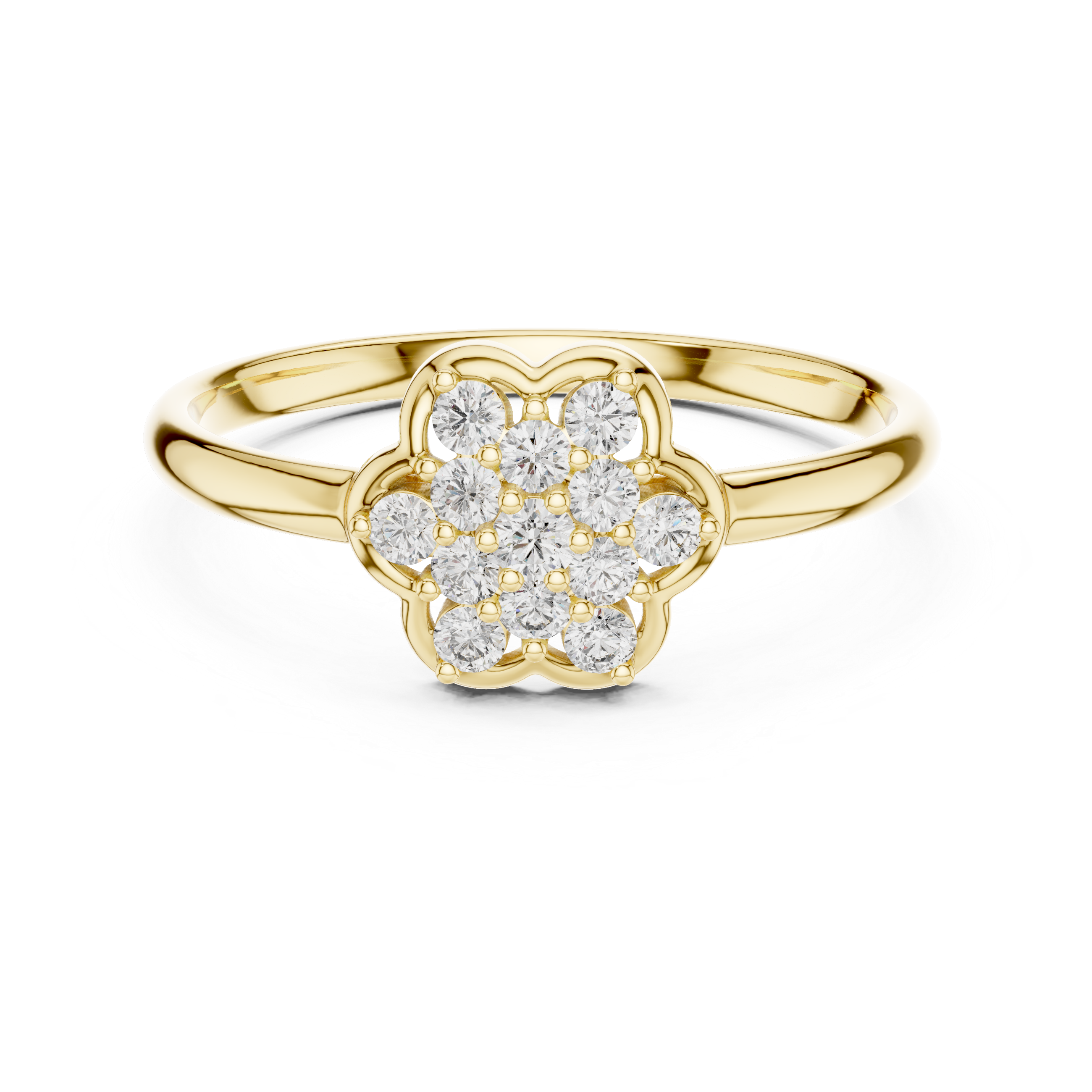 Infinity-style CZ diamond ring designed in polished gold with symbolic elegant styling.