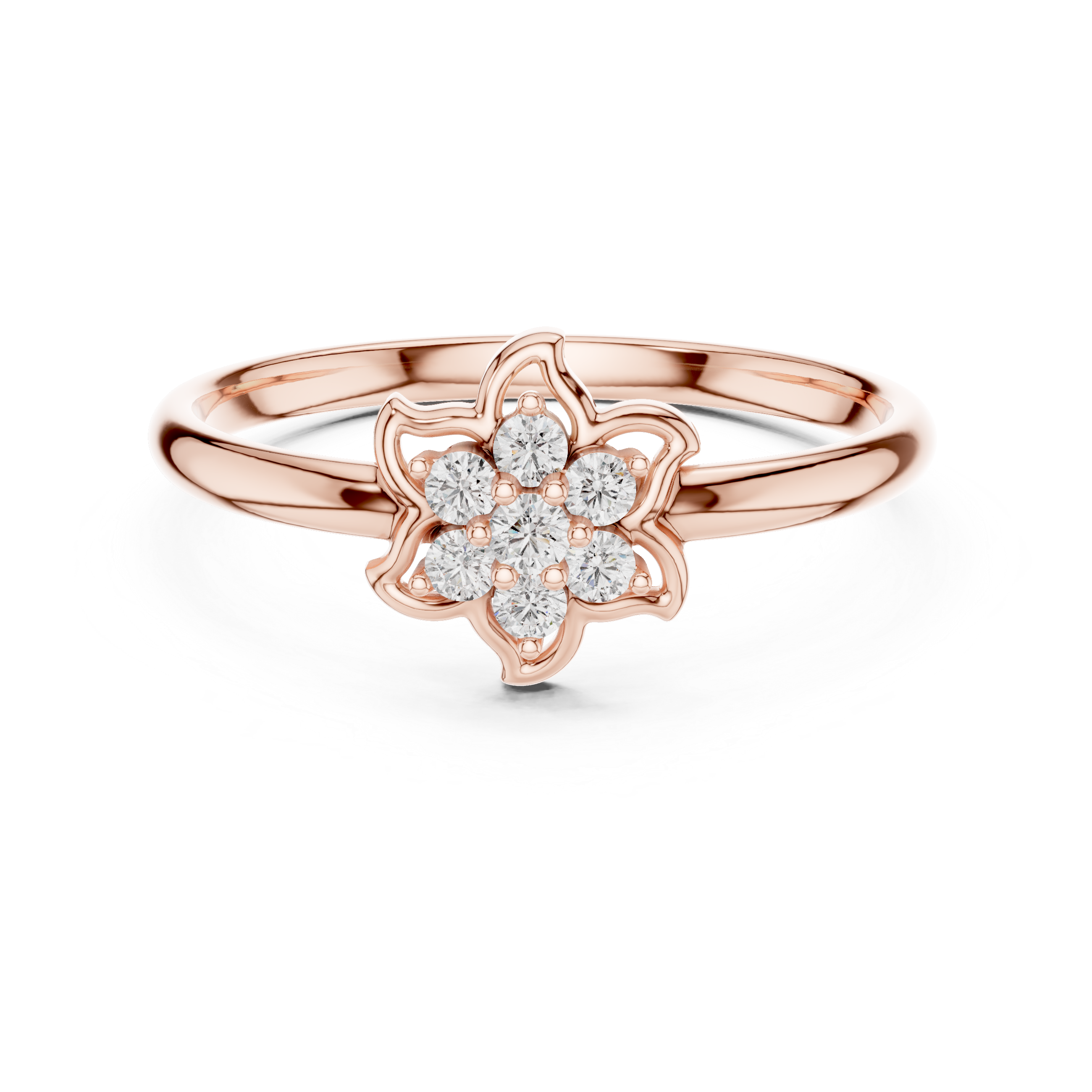 Beautiful CZ diamond stud earrings crafted in gold plated metal with brilliant sparkling stones.