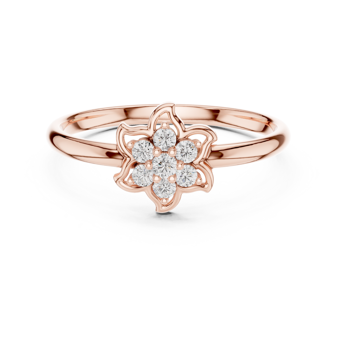Beautiful CZ diamond stud earrings crafted in gold plated metal with brilliant sparkling stones.