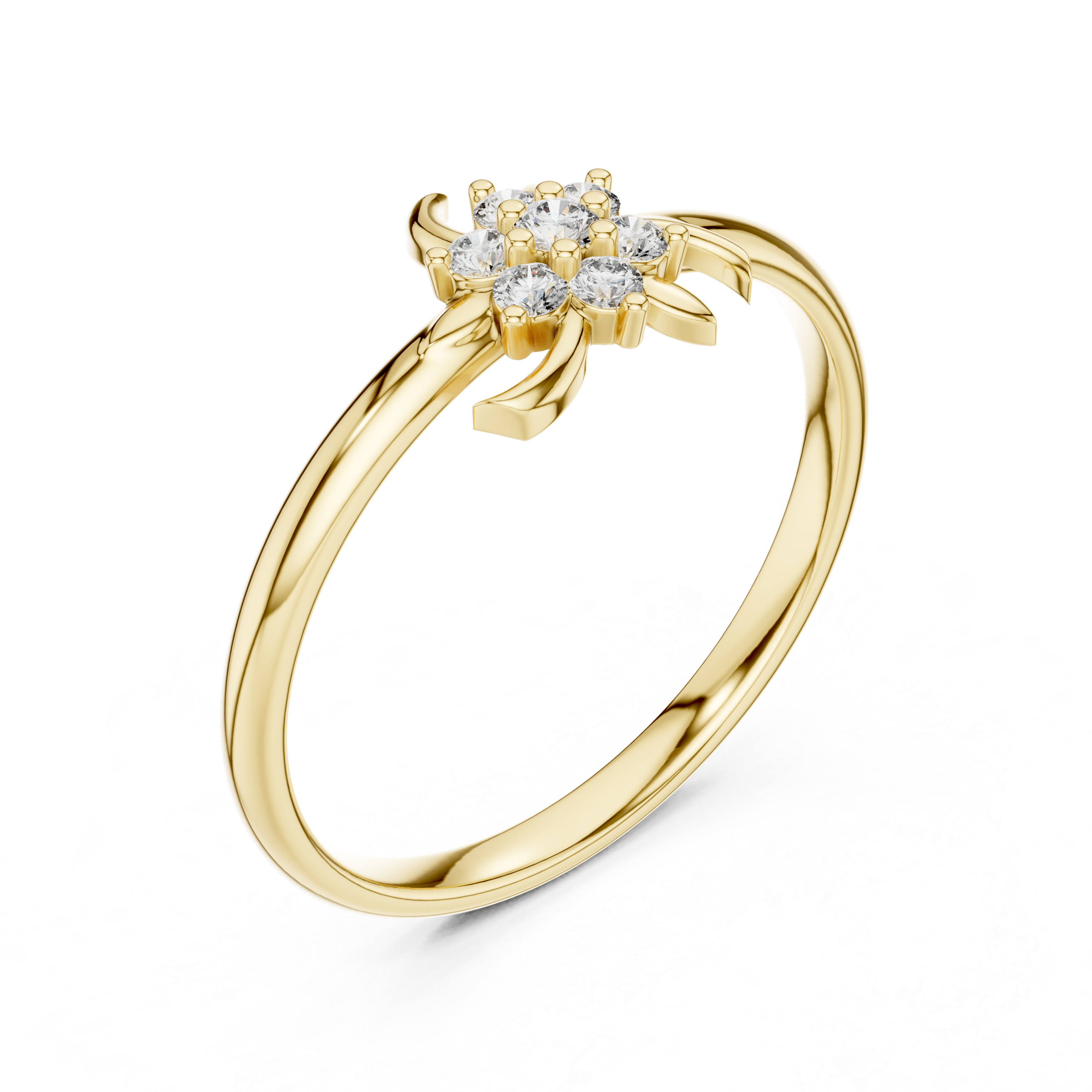 Stylish CZ diamond anklet designed in gold plating with decorative shimmering stones.