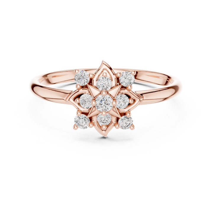 Elegant rose gold anklet crafted with refined diamond embellishments.