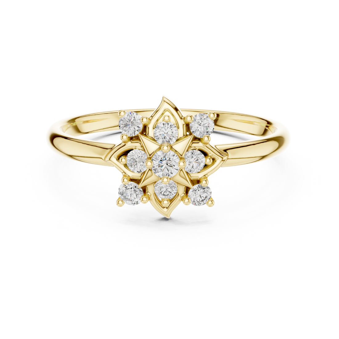 Elegant eternity band featuring continuous lab-grown diamonds set in polished white gold.