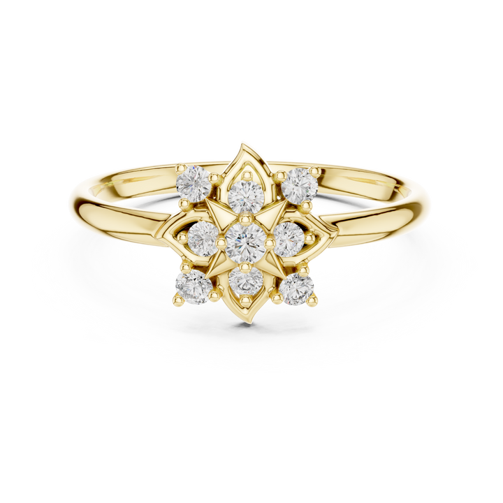 Elegant eternity band featuring continuous lab-grown diamonds set in polished white gold.