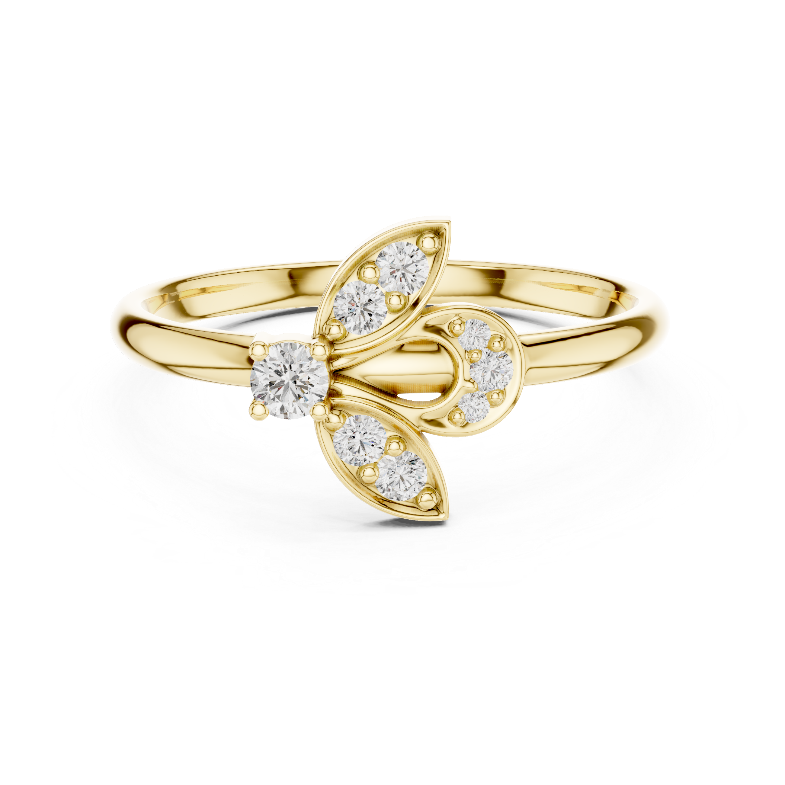 Stylish charm bracelet featuring multiple gold pendants and sparkling diamond accents.