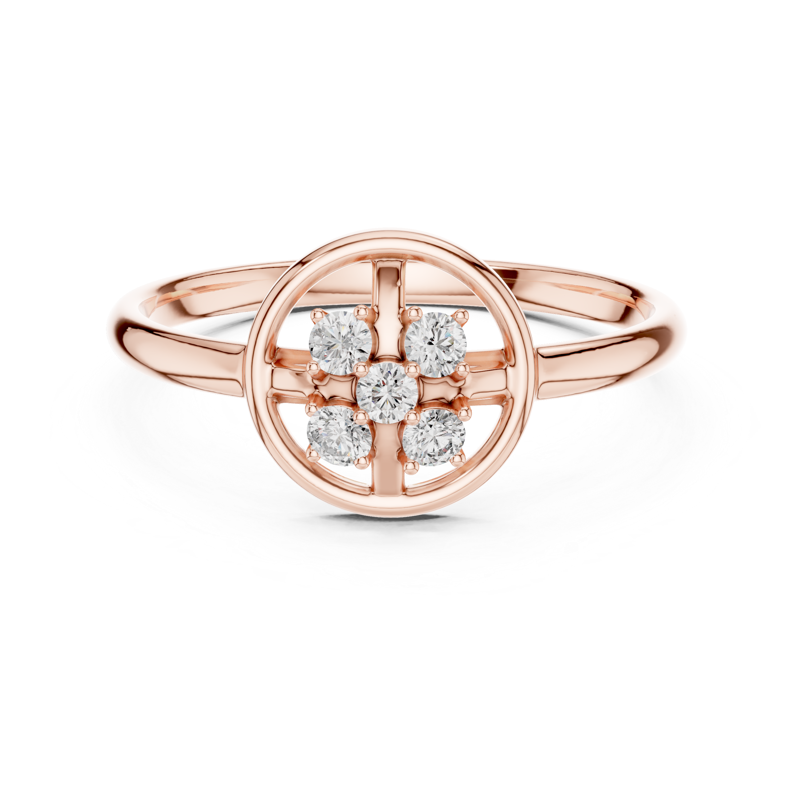 Decorative bangle bracelet designed with CZ diamonds arranged in geometric patterns.