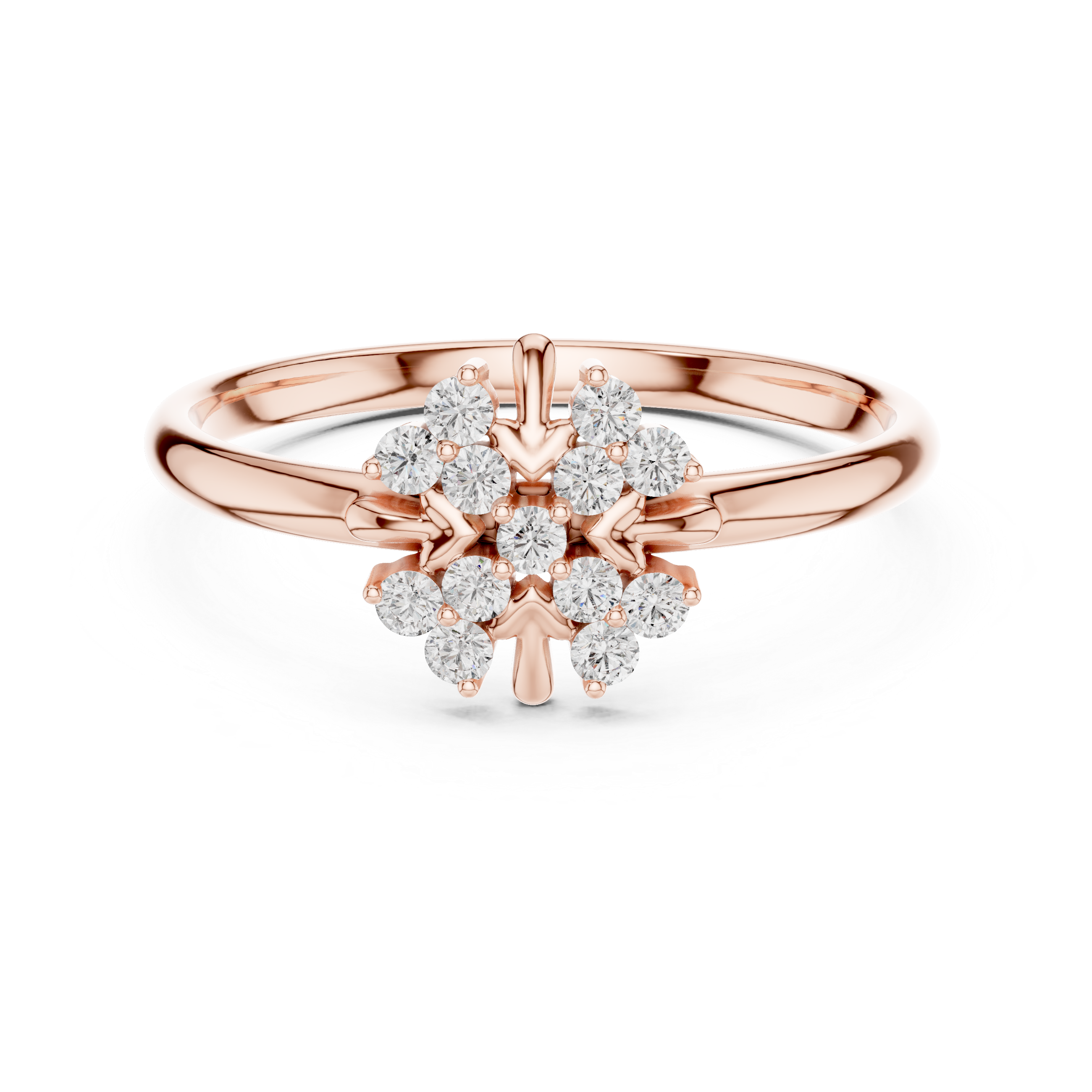 Stylish gold cuff bracelet featuring decorative diamond elements.